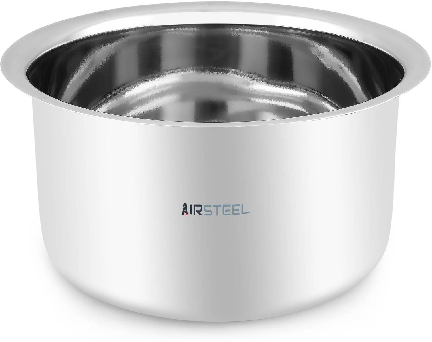 Airsteel Stainless Steel Heavy Base Tope/Bhagona/Patila 4 L capacity 30 cm diameter
