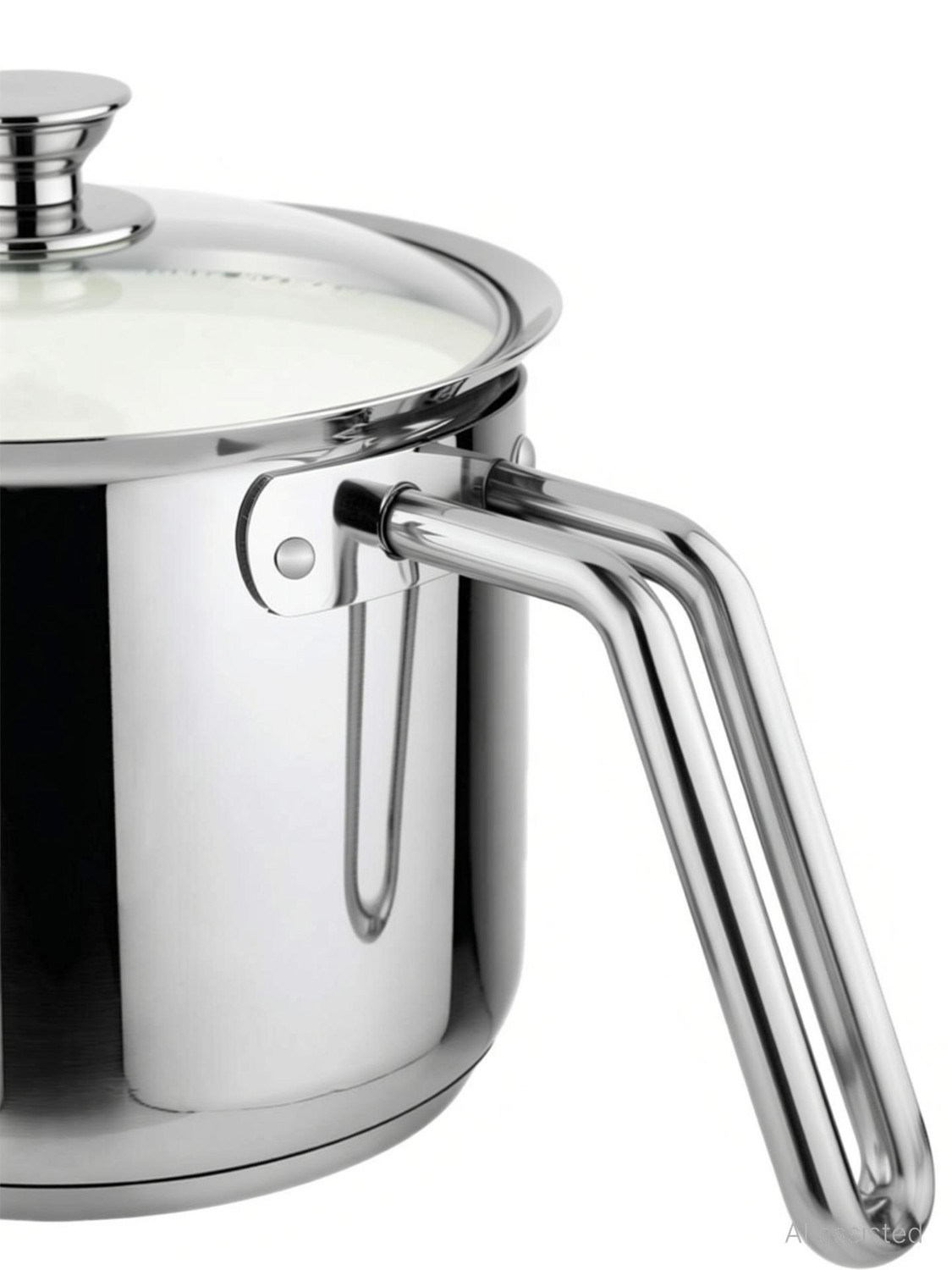 Image of PRABHA by Prabha Heavy Gauge- Encapsulated Base Stainless Steel Milk Pot Milk Boiler 1.8L And 14cm Diameter Pot 14 cm diameter 1.8 L capacity with Lid