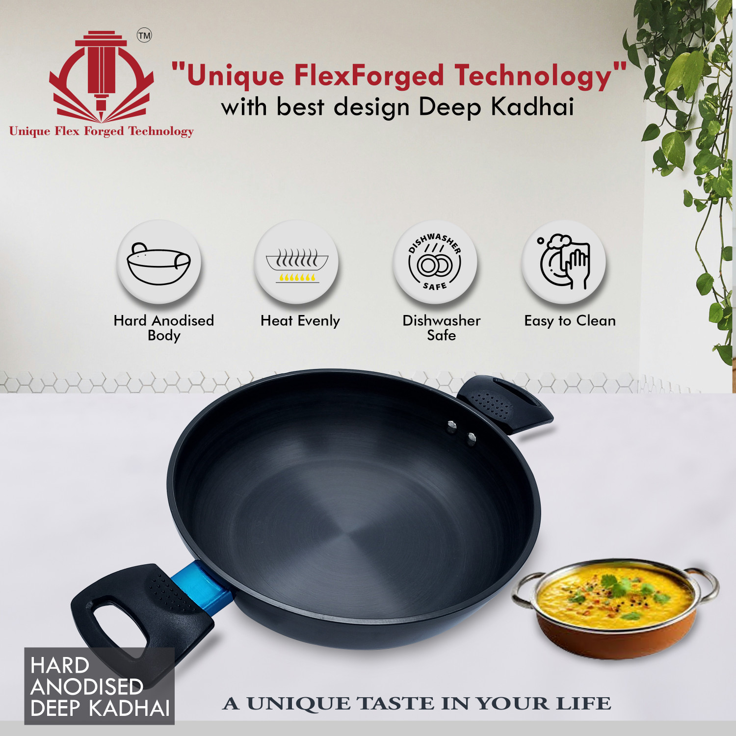 Image of Sigri-wala Unique Flexforged Technology Cookware Set 3 pcs Induction Bottom Cookware Set
