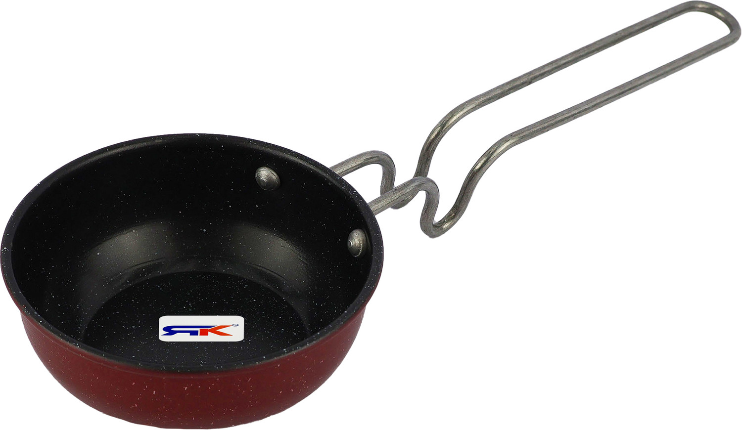 Image of Rk Cast Iron Nonstick Tadka Pan | Induction Friendly Cookware Tadka Pan 12 cm diameter 0.2 L capacity