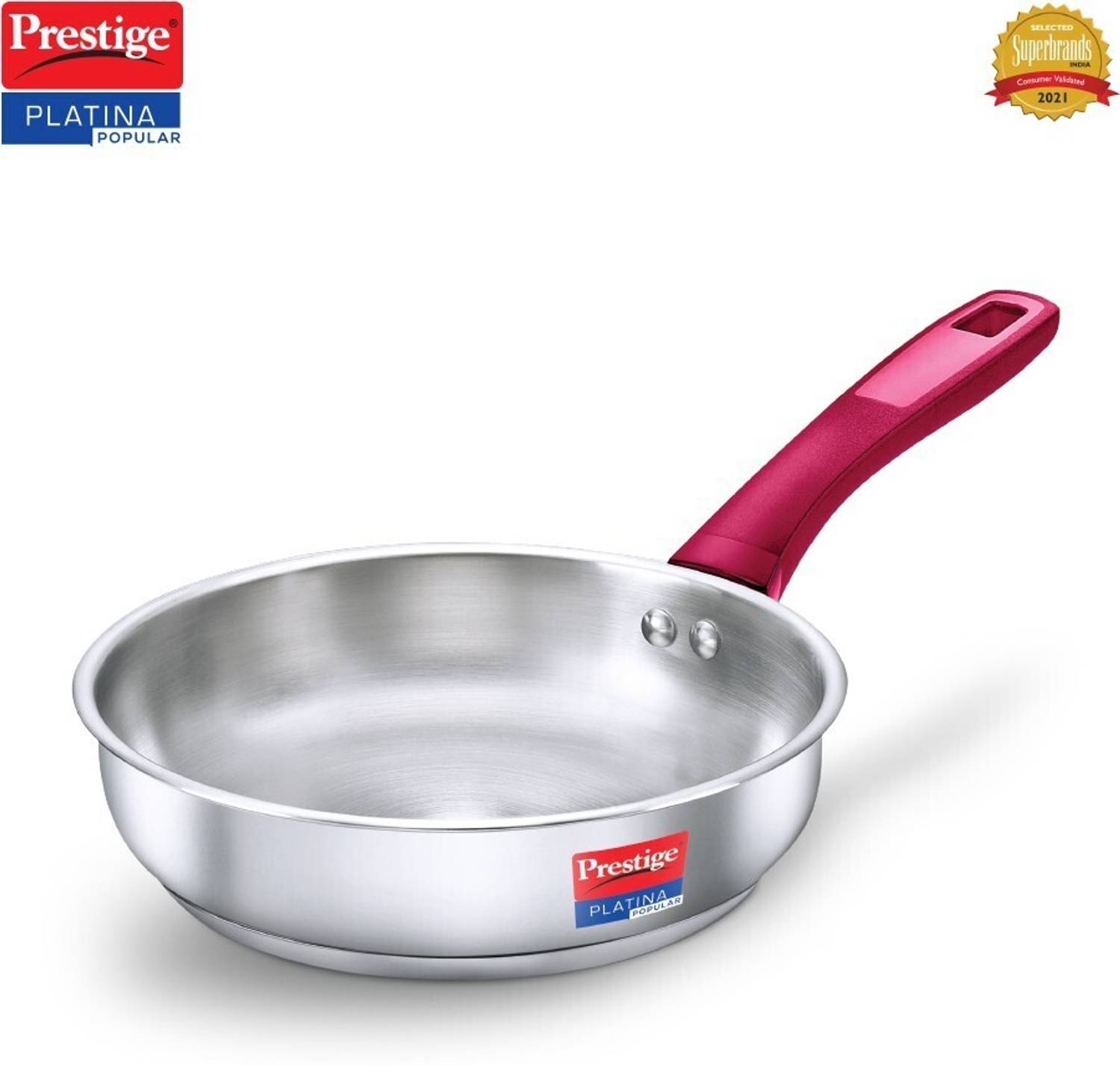 Prestige Platina Popular Fry Pan 24 cm diameter 2.25 L capacity — Fry Pans & Cookware Sets