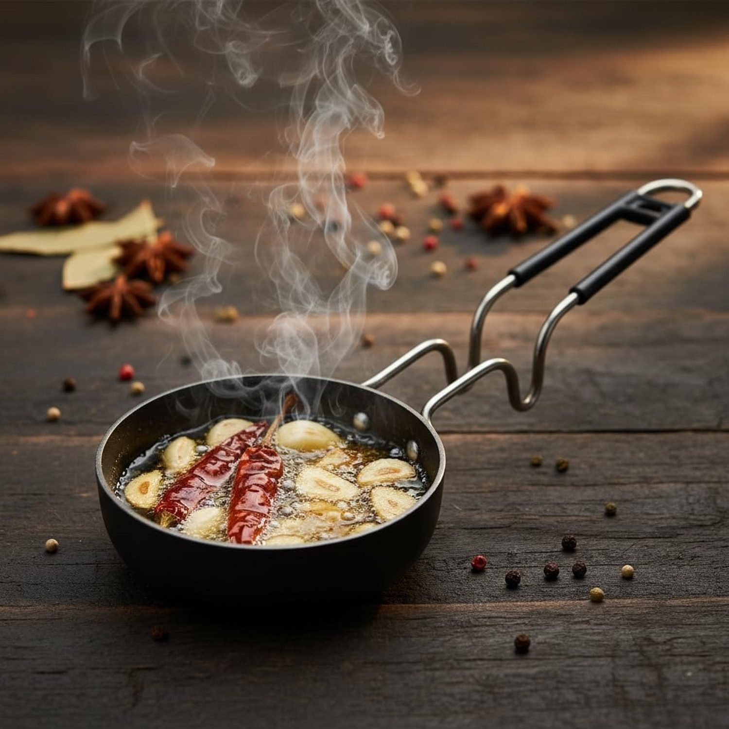Image of Koilakh Devi Enterprises Dal Tadka Pan for Cooking Tadka Pan 11 cm diameter 0.3 L capacity