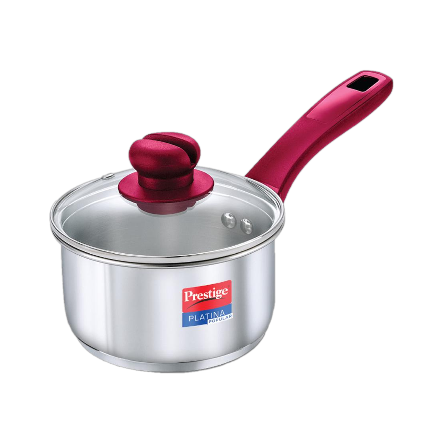 Prestige Platina Popular Sauce Pan 16 cm diameter with Lid 1.5 L capacity