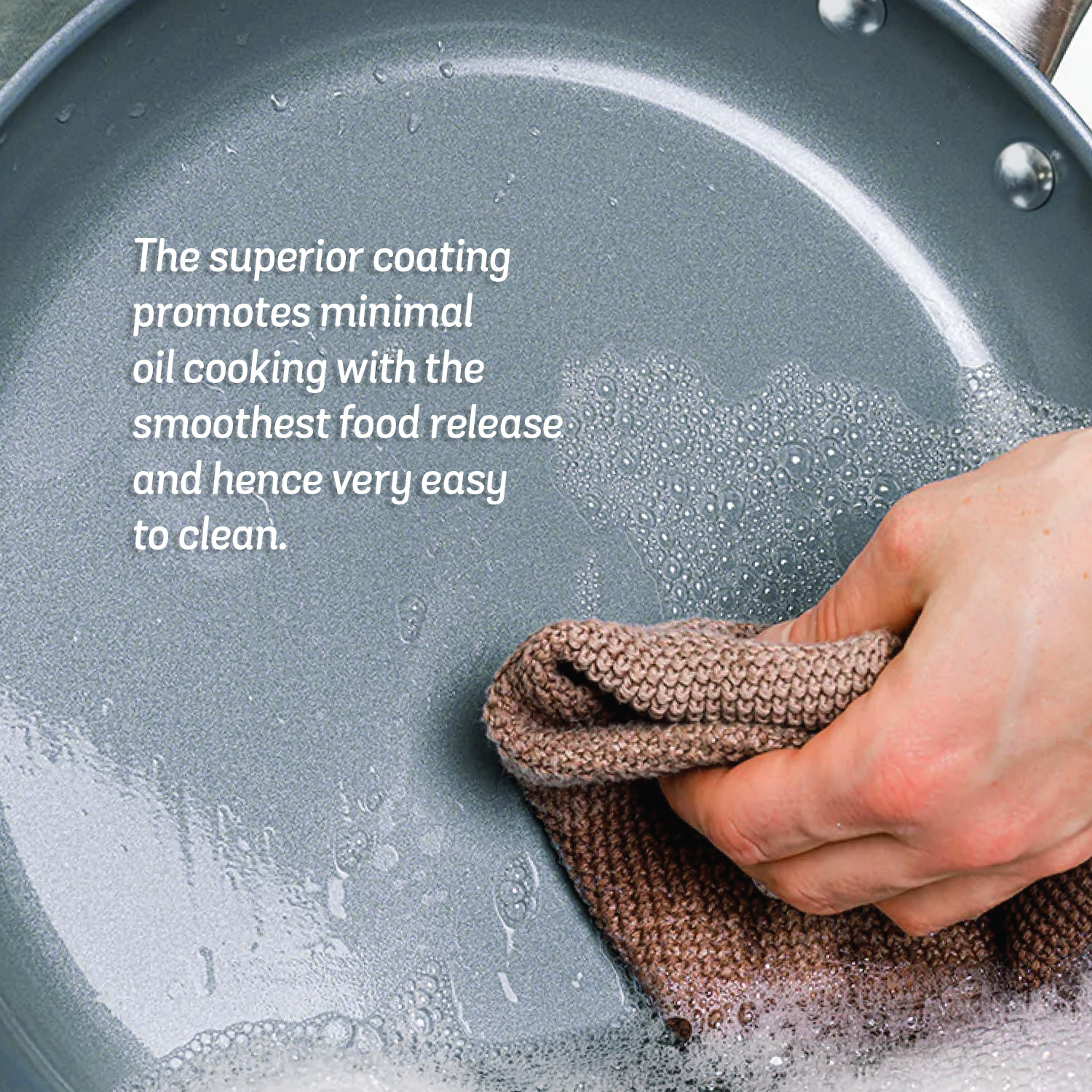 Image of Meyer Anzen Ceramic Coated Cookware Fry Pan 26 cm diameter 2.61 L capacity