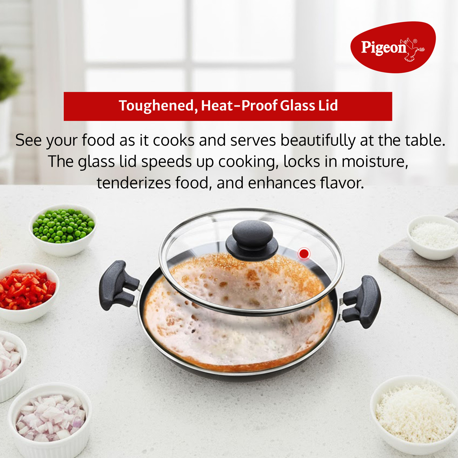 Image of Pigeon Special Appachatty Pan 20 cm diameter with Lid 1.5 L capacity