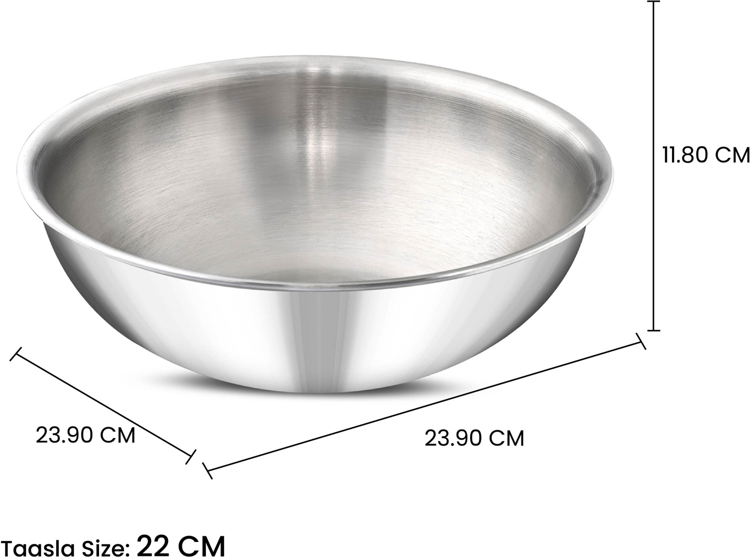 Image of Master Trivana Triply Stainless Steel 2.25 L capacity 22 cm diameter