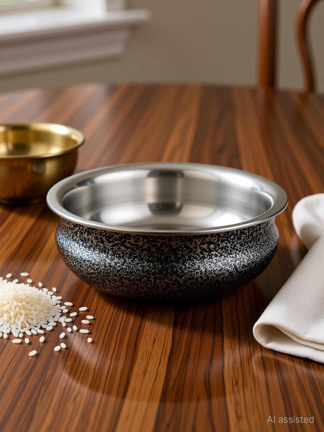 Image of SPC SPC 100% Food Grade Biryani /Sipri Handi, Antique Finish. Handi 3 L
