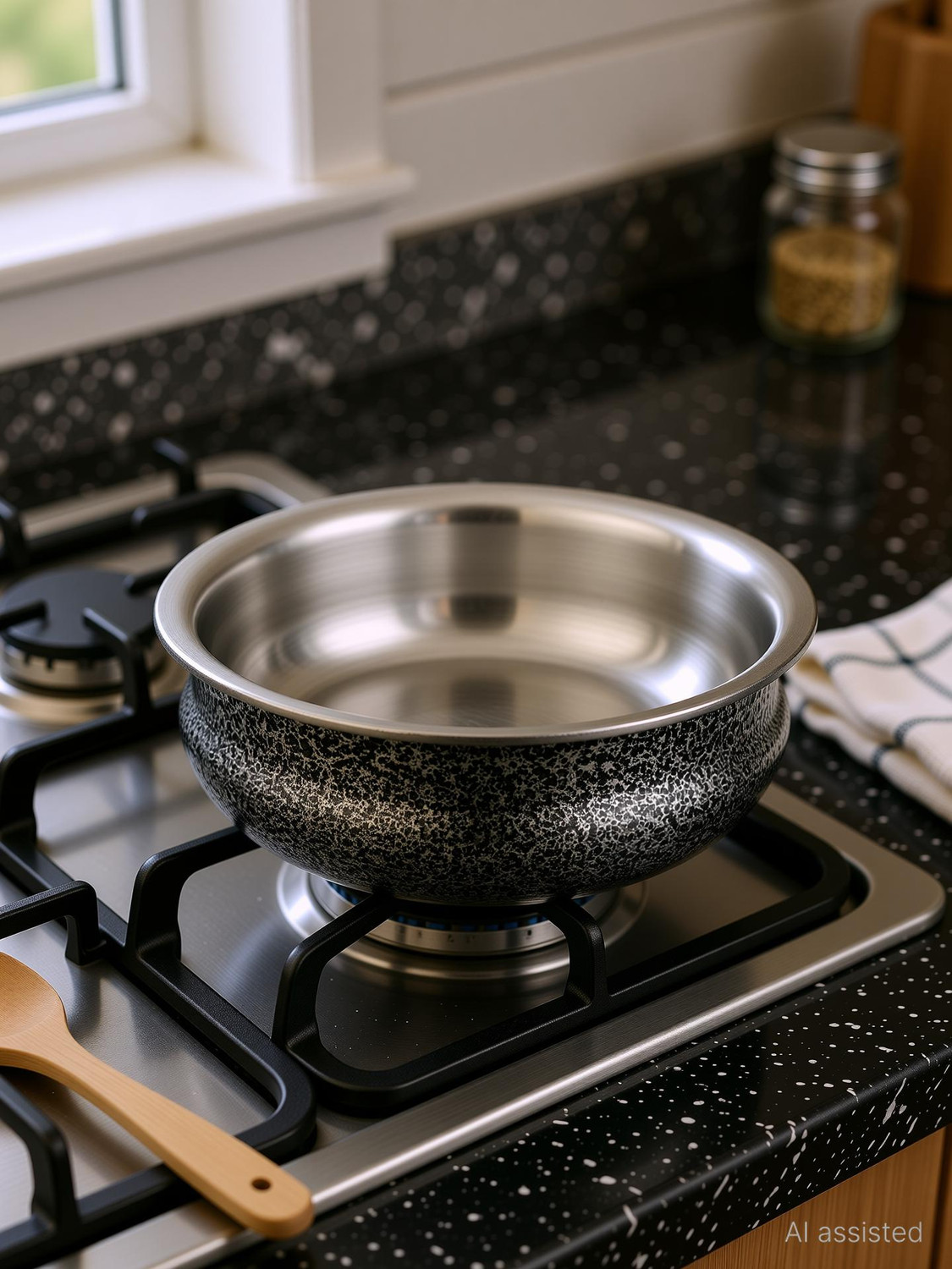 Image of SPC SPC 100% Food Grade Biryani /Sipri Handi, Antique Finish. Handi 3 L