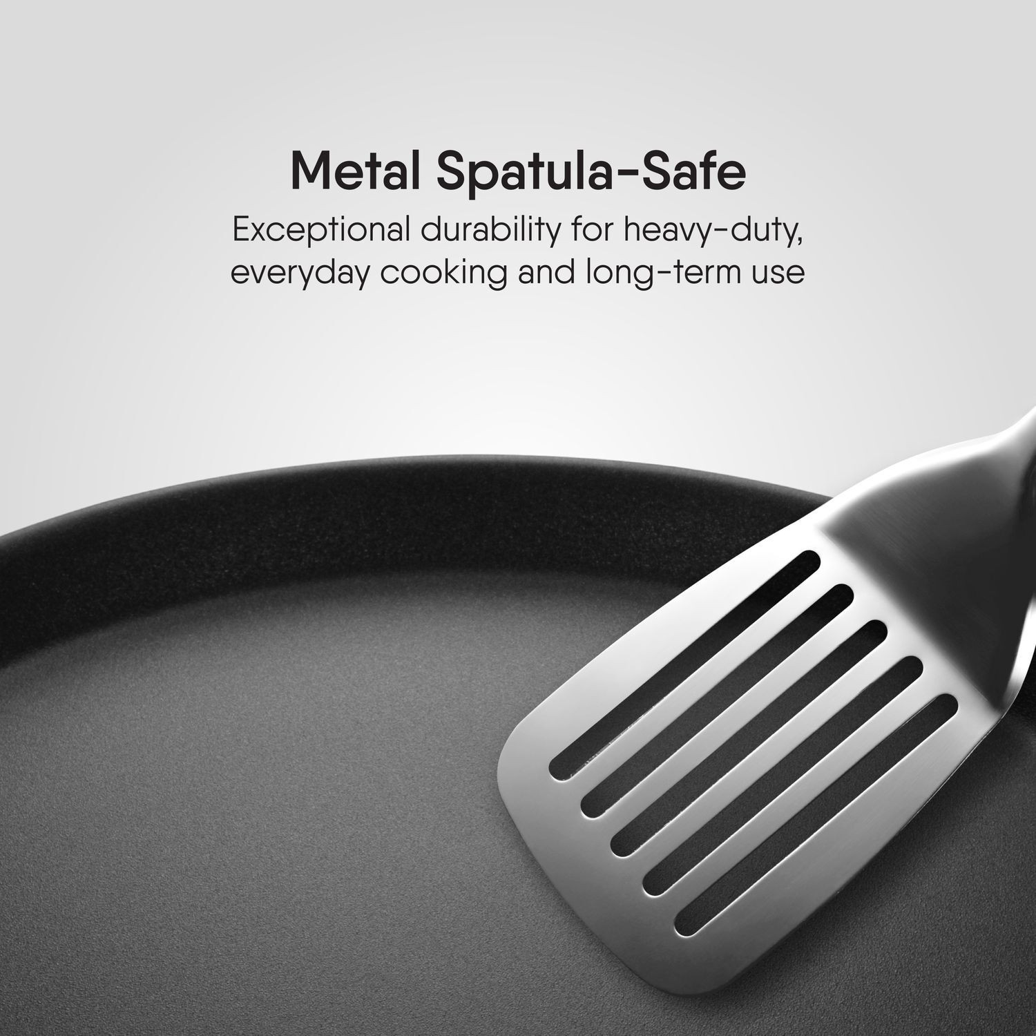 Image of Stahl Artisan Schild Triply Stainless Steel + PEEK-Reinforced Non-Stick Tawa 28 cm diameter