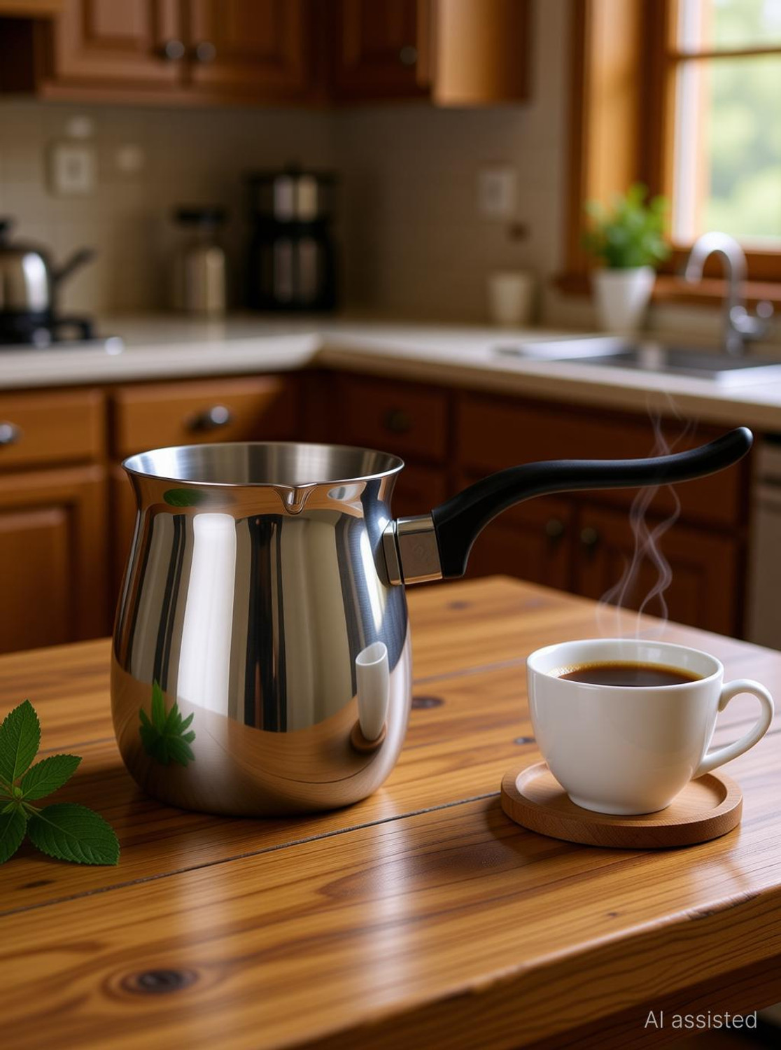 Image of Dynore Stainless Steel 1000 ml Of Coffee Warmer Pot 11 cm diameter 1 L capacity