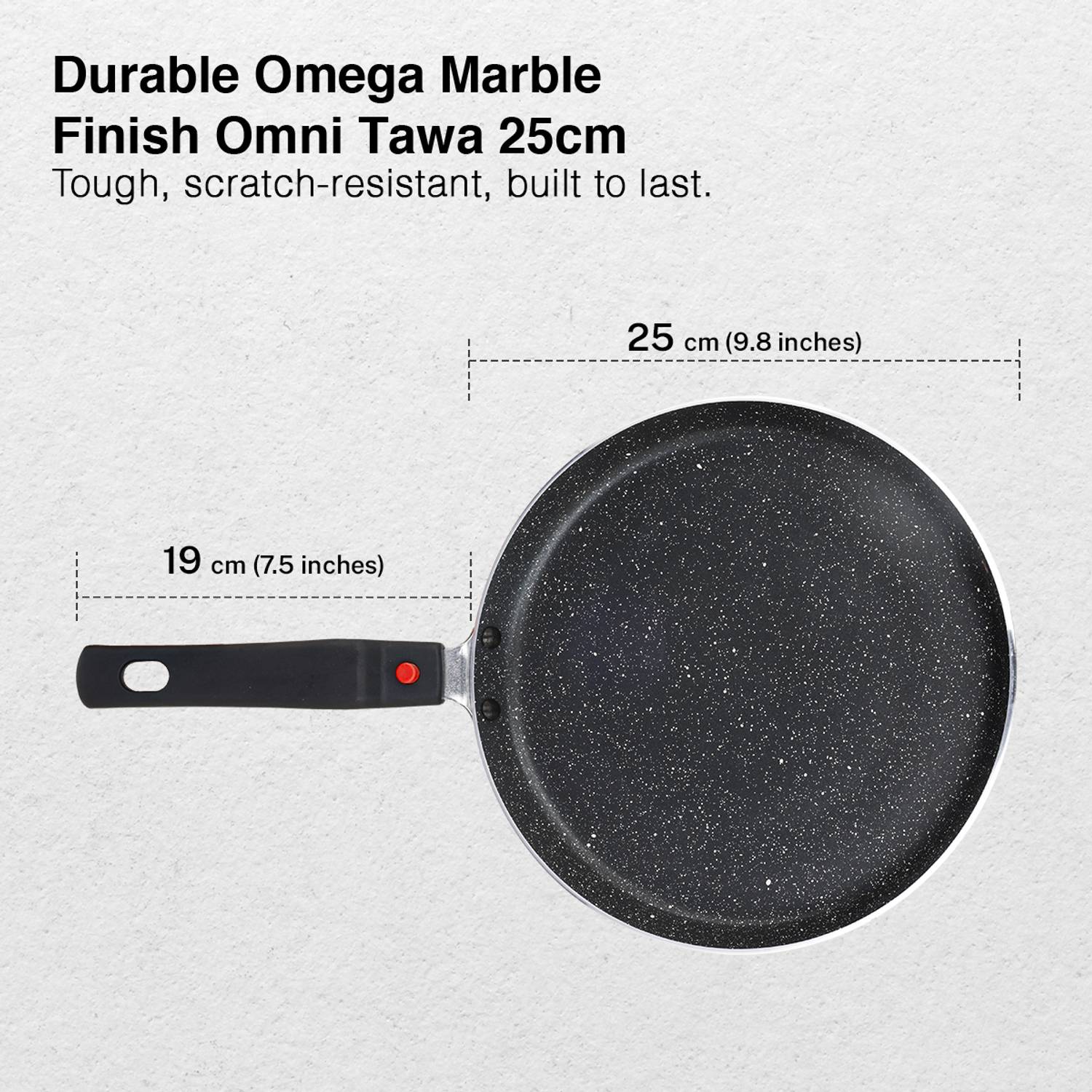 Prestige Omega Marble Tawa 25 cm - Image 3