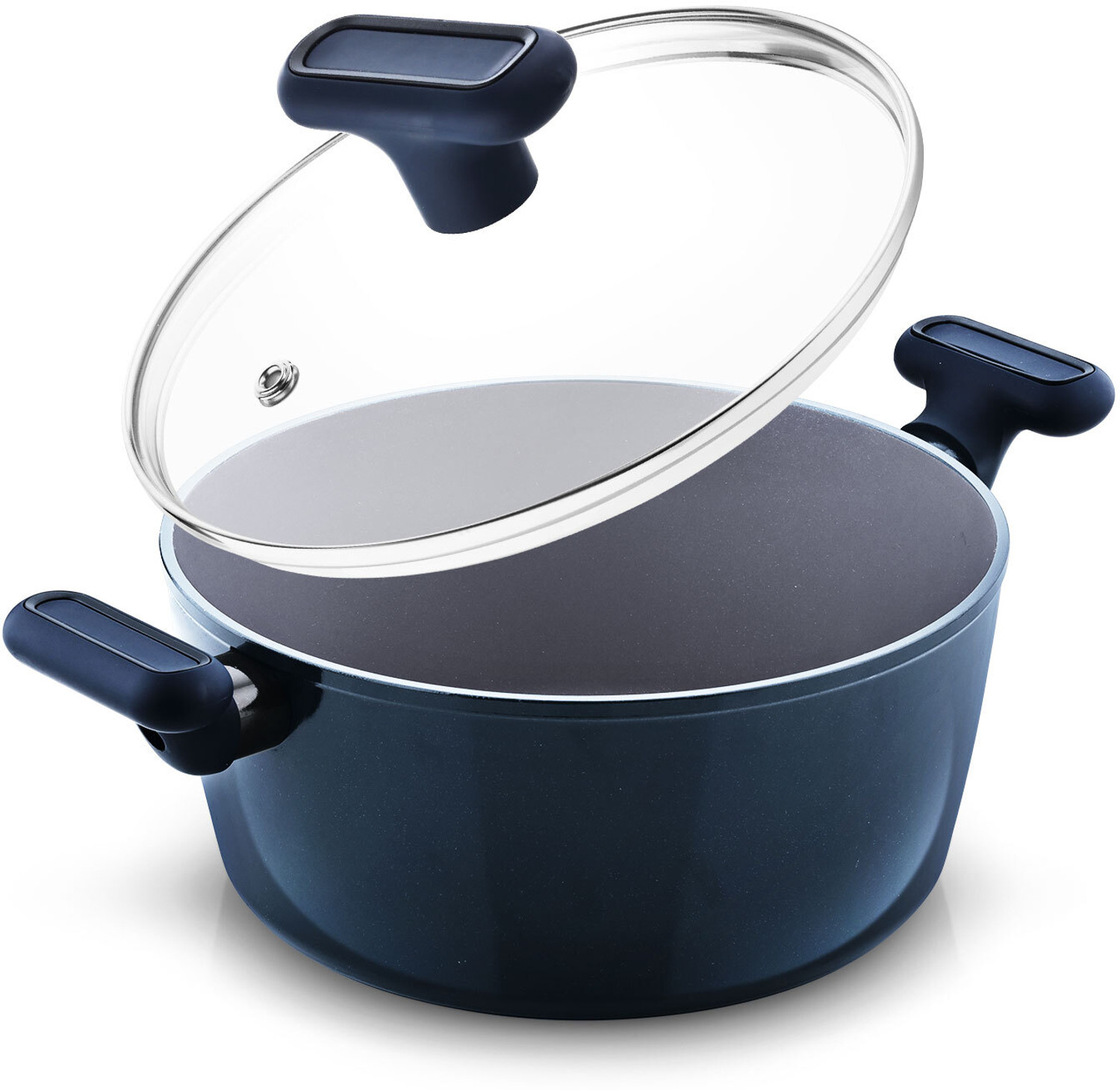 Image of BERGNER Jade Non-Stick Ceramic Coated 6 Pc Cookware Set, Forged Aluminium, Induction Bottom Non-Stick Coated Cookware Set