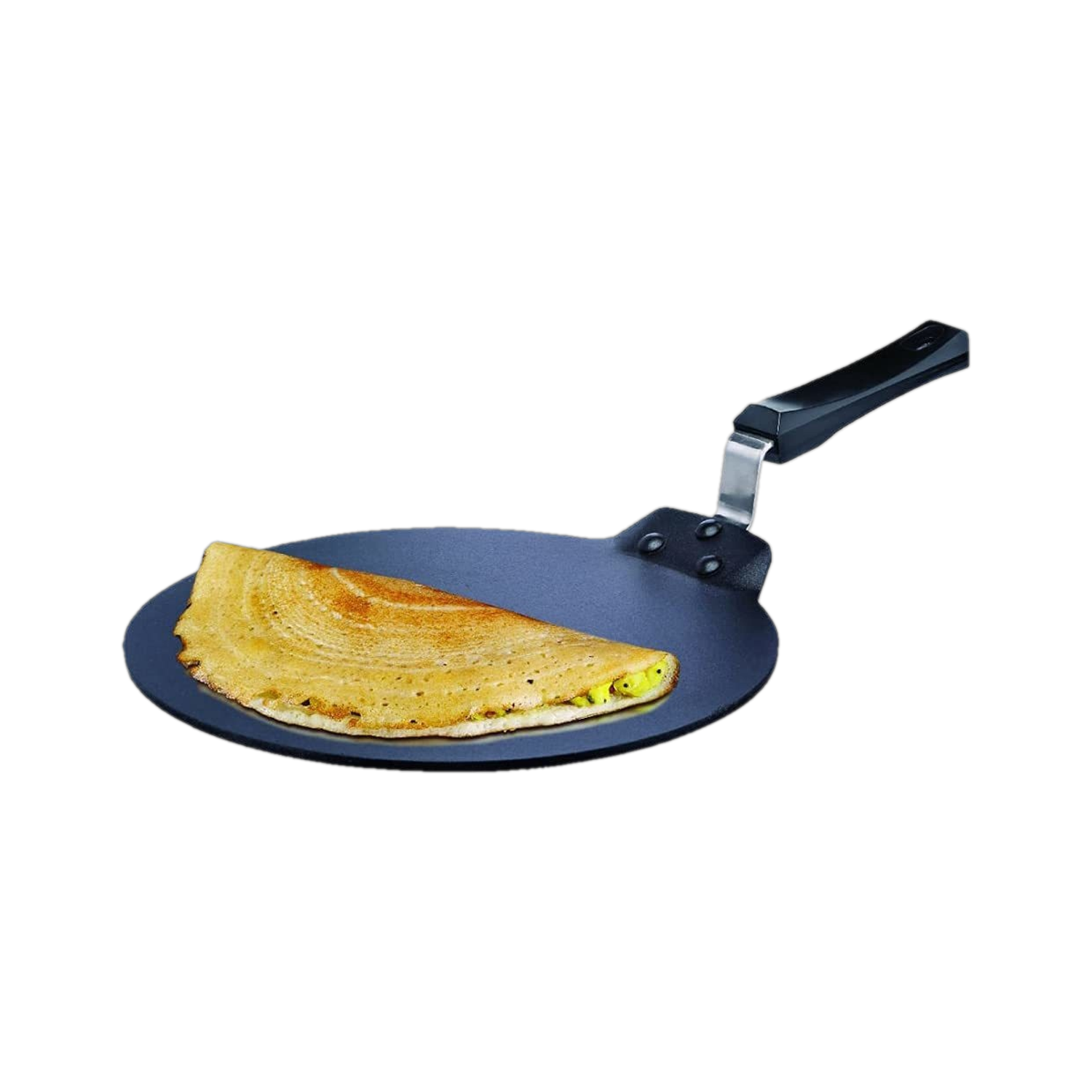 Image of Hawkins Futura Nonstick Dosa Tava, Diameter 28 cm, Thickness 4.88 mm, Black (NDT28) Tawa 28 cm diameter (Aluminium, Non-stick)