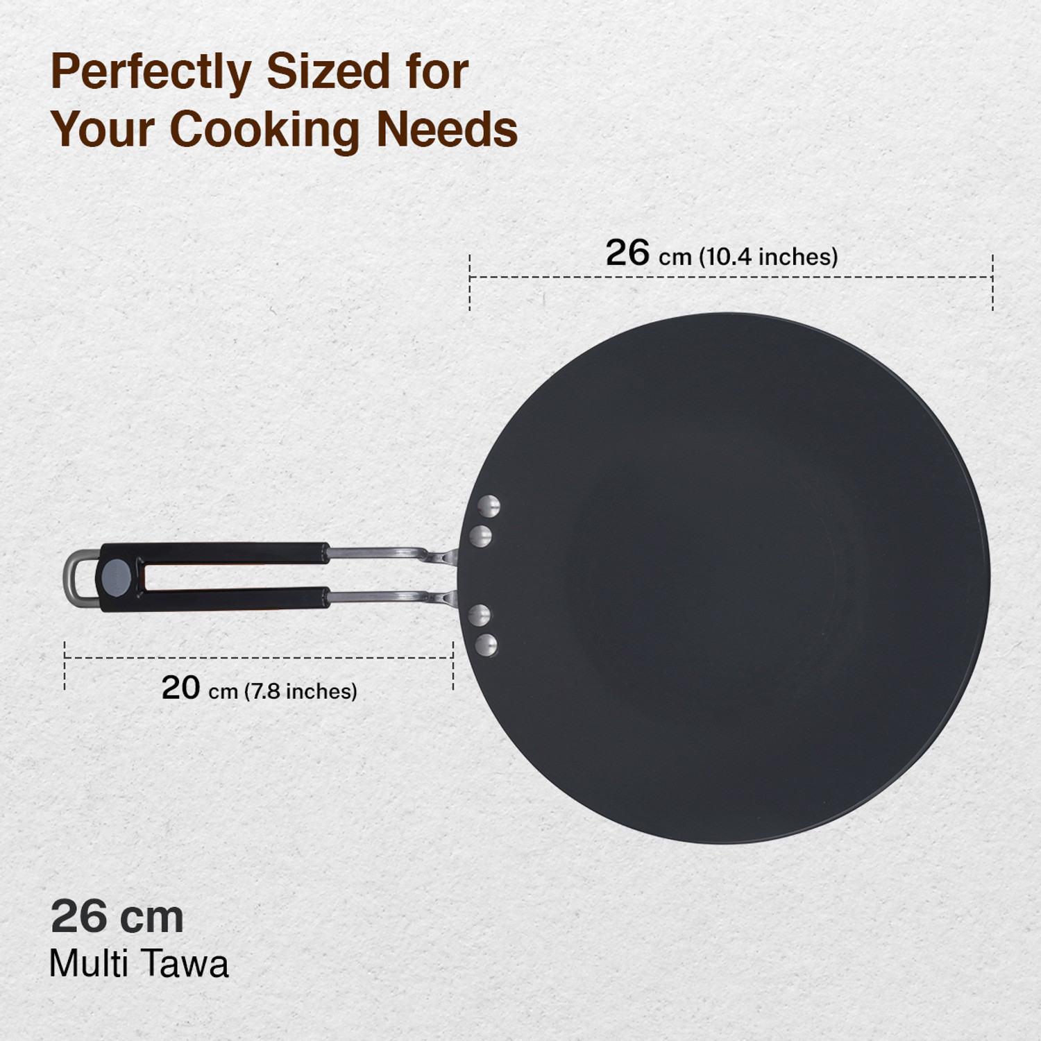 Image of Prestige Hard Anodised Plus Tawa 26 cm diameter