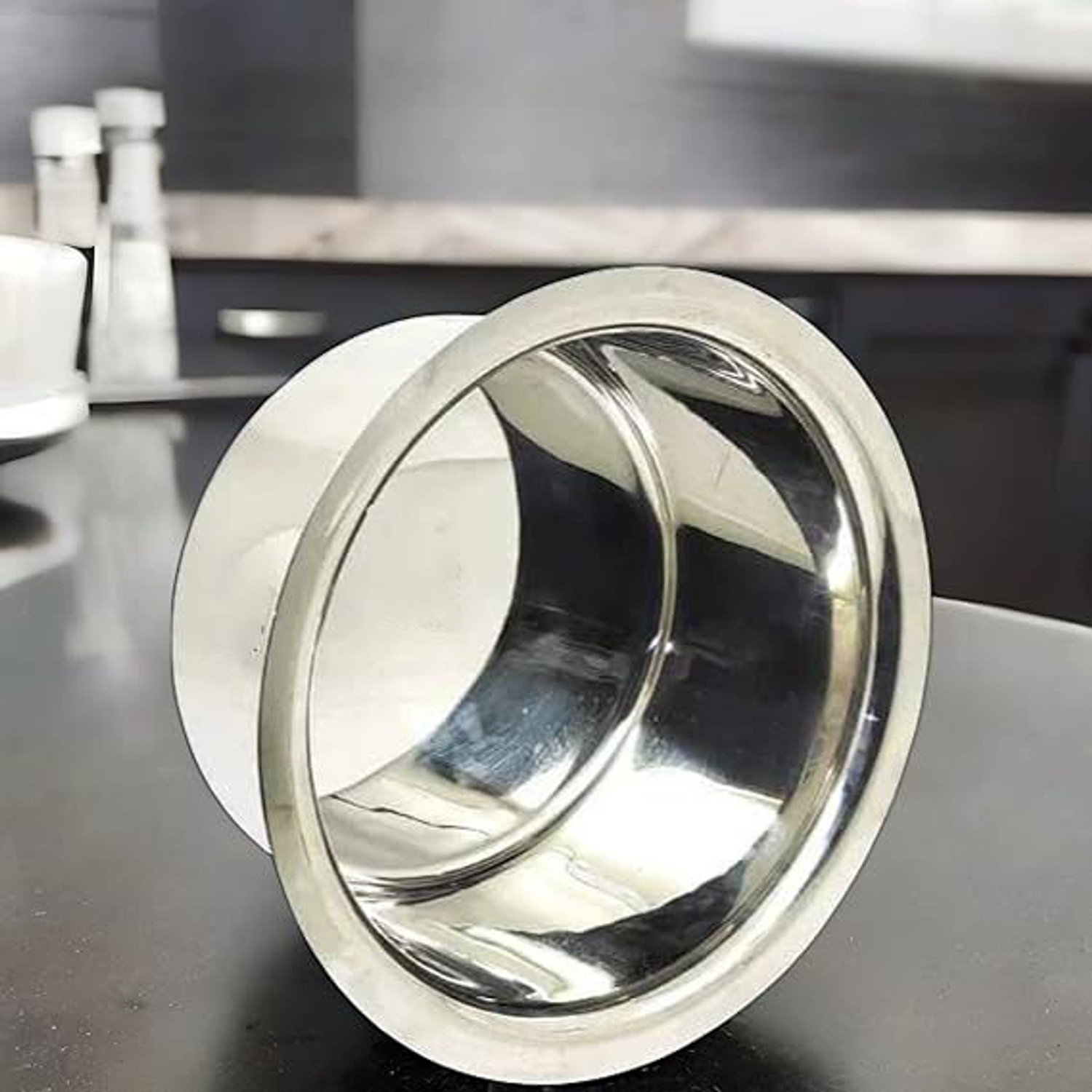 Image of SUPER HK PRODUCTS Steel Tope with Lid Heavy Gauge Flat Bottom Vessel Cooking Pot Bhagona Dekchi Tope /Bhagona /Patila with Lid 4 L capacity 21.58 cm diameter