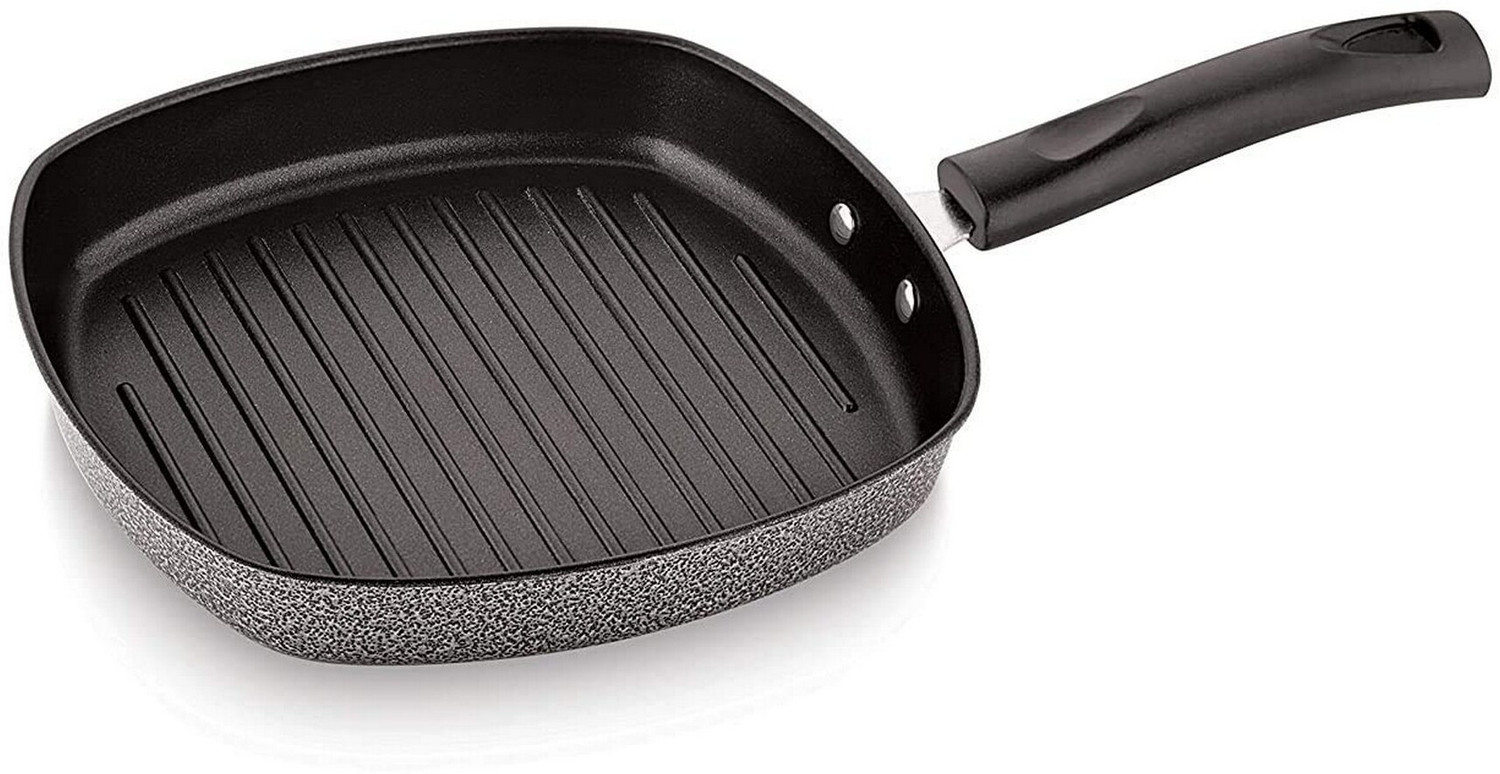 Image of Masox Store Classic Nonstick Grill Tawa Gas Stove Compatible Sandwich Pan with Handle K3 Grill Pan 22.5 cm diameter 1 L capacity (Aluminium, Non-stick)