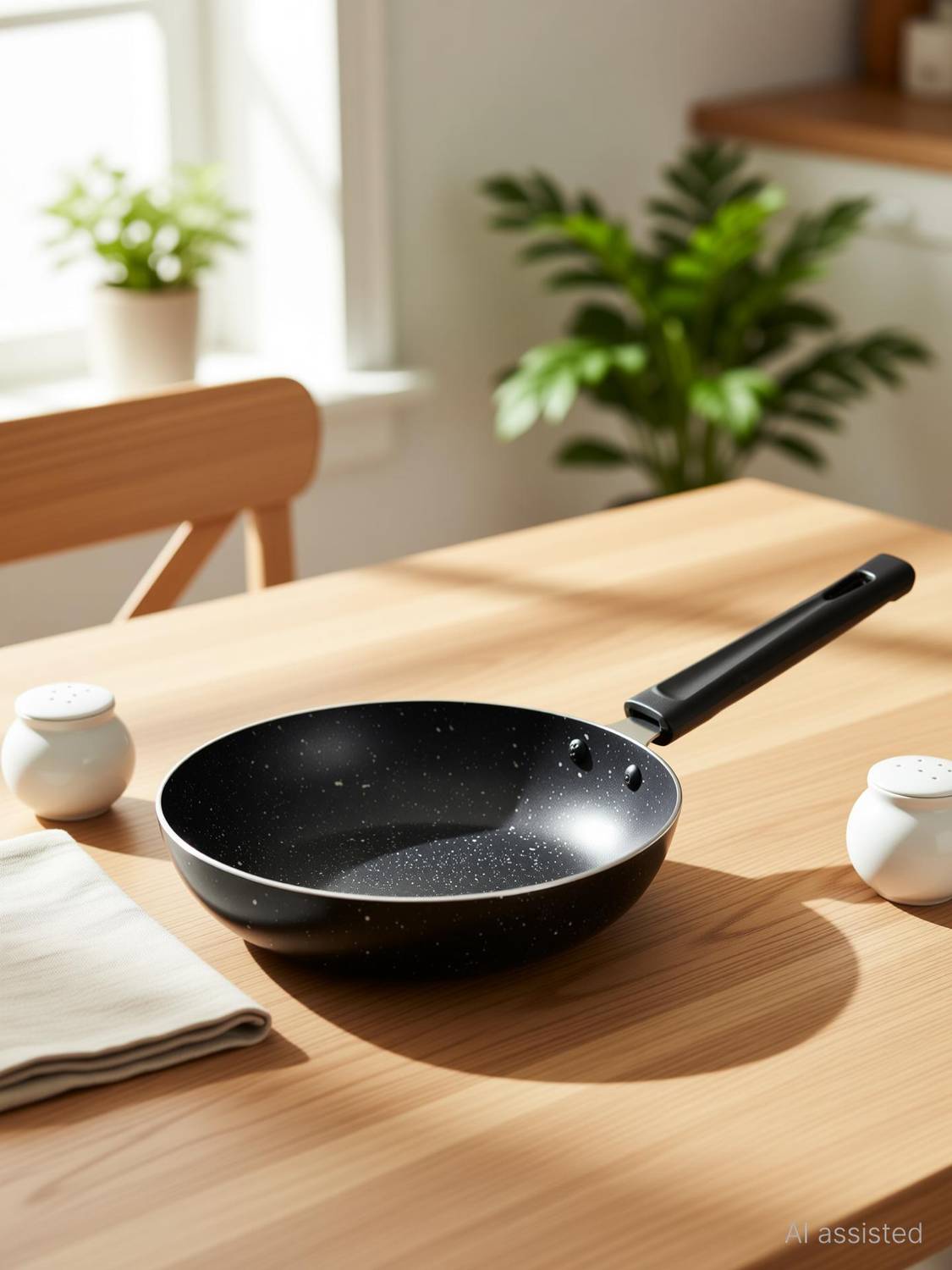Navrang Induction Base Fry Pan 22 cm - Image 1