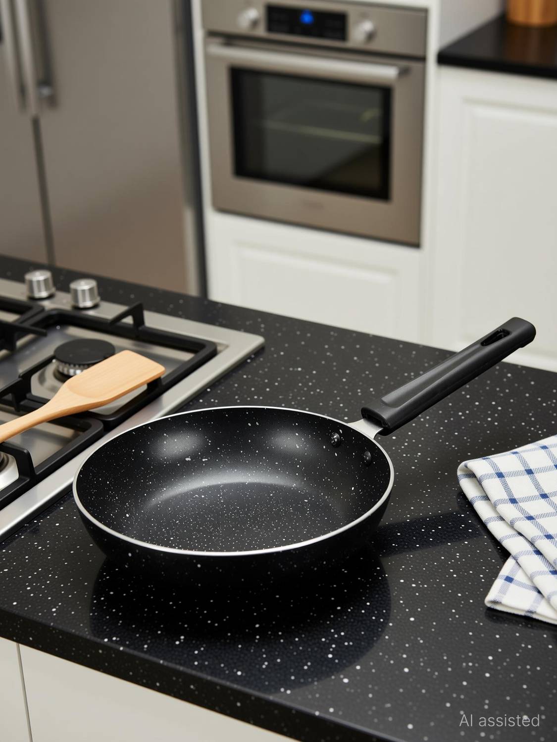 Navrang Induction Base Fry Pan 22 cm - Image 2