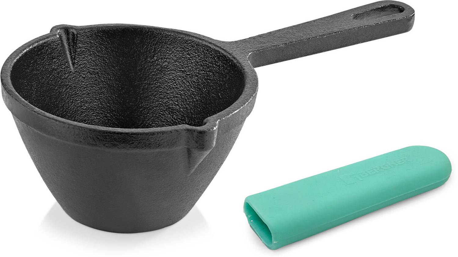 BERGNER Eco Pure Iron 10cm Tadkapan, Comes with Silicone Sleeves | Tadka Pan 10 cm diameter 0 L capacity