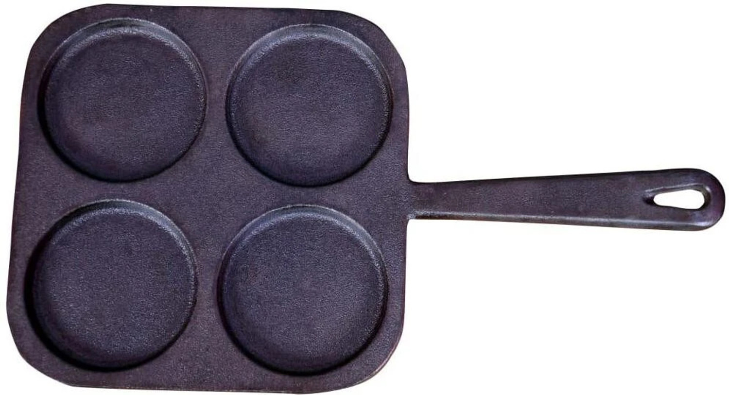Image of Rock Tawa Cast Iron 4Cv Mini Uthappam, Omelets Pancake Pan 7.5Inch Pre-Seasoned Pancake Pan 8 cm diameter 0.2 L capacity