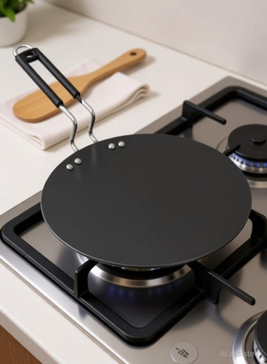 Image of rasora Iron Roti Tawa Traditional Cooking for Soft & Fluffy Rotis Tawa 25.4 cm diameter