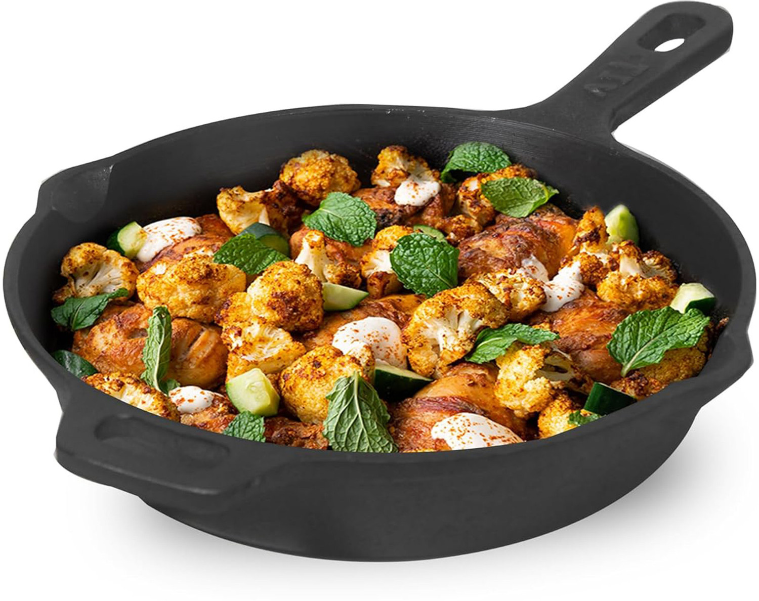 Image of The Indus Valley Super Smooth Cast Iron Fry Pan /Skillet With Long Handle - 10 inch Fry Pan 25.4 cm diameter 1.7 L capacity