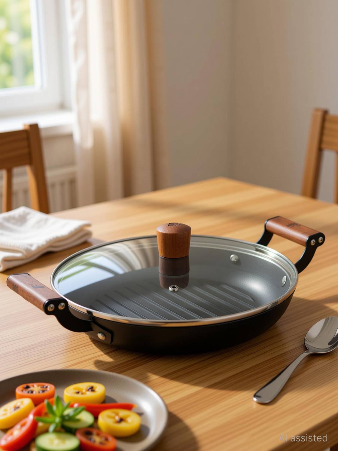 BERGNER Odin Grill Pan 28 cm diameter with Lid 0 L capacity