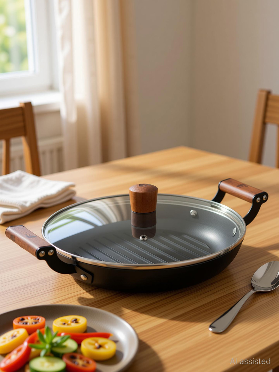 Image of BERGNER Odin Grill Pan 28 cm diameter with Lid 0 L capacity