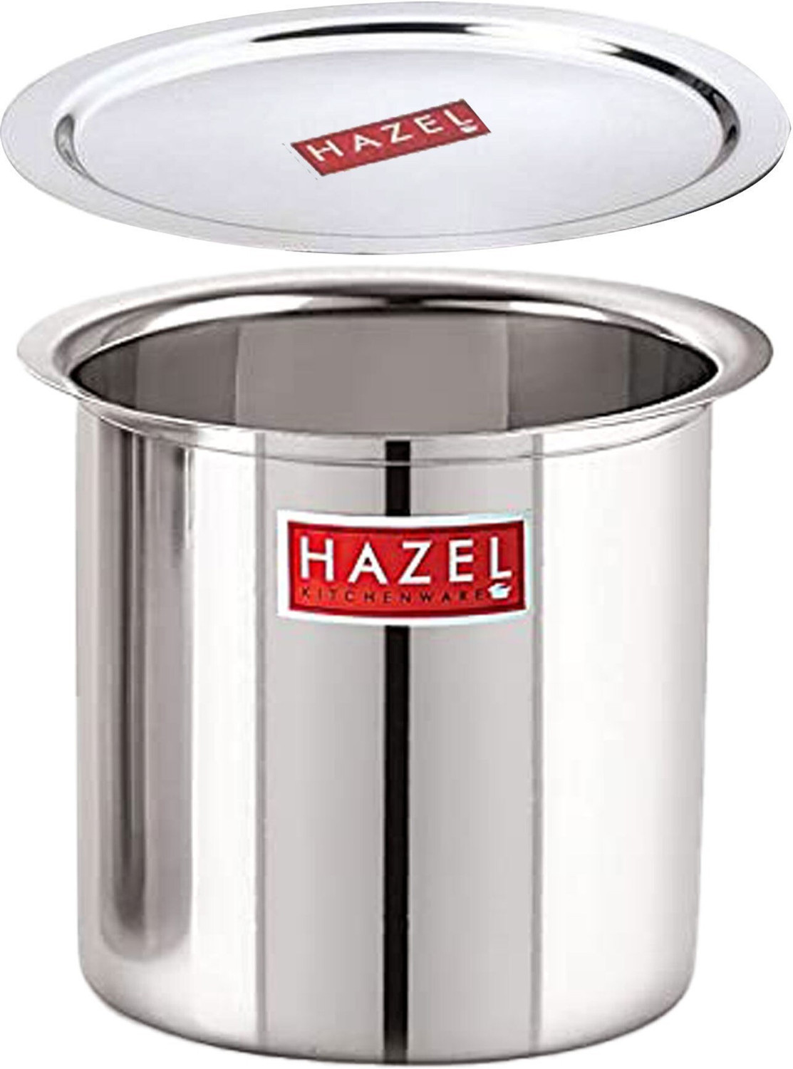 Image of HAZEL Milk Boiling Vessel Gunj for Kitchen Tope /Bhagona /Patila Set with Lid 2.2 L capacity 18 cm diameter