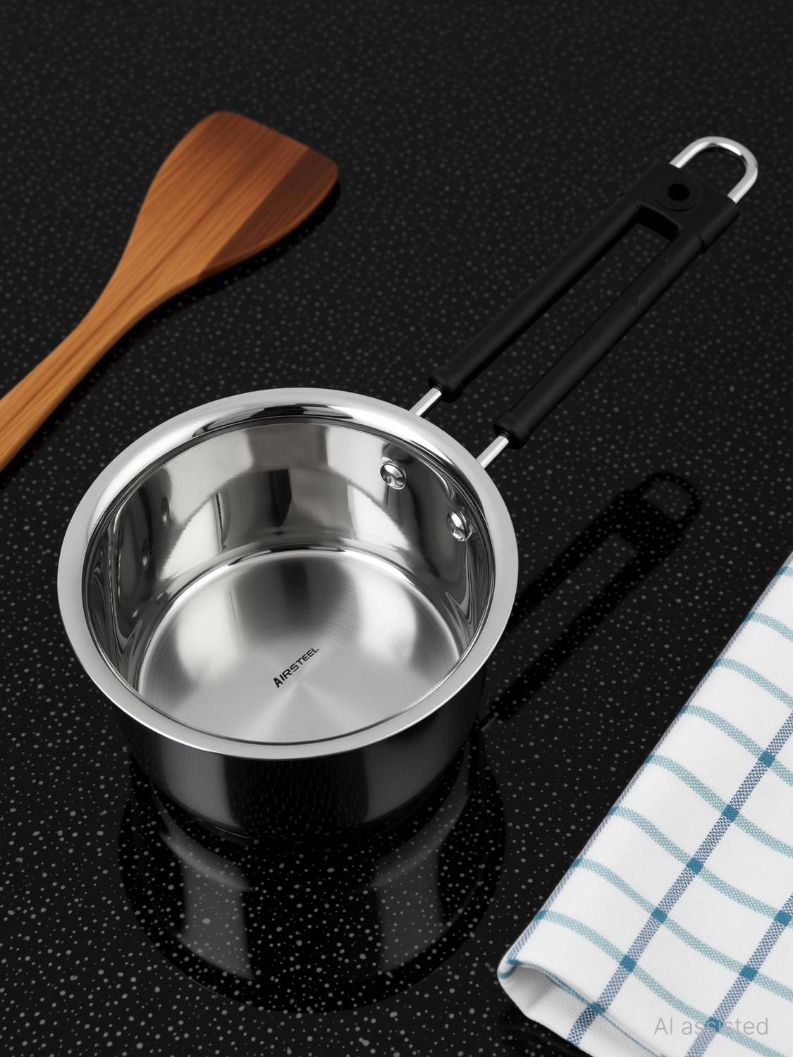 Airsteel Satinless Steel Sauce pan Milk Pan 10 cm diameter 0.8 L capacity