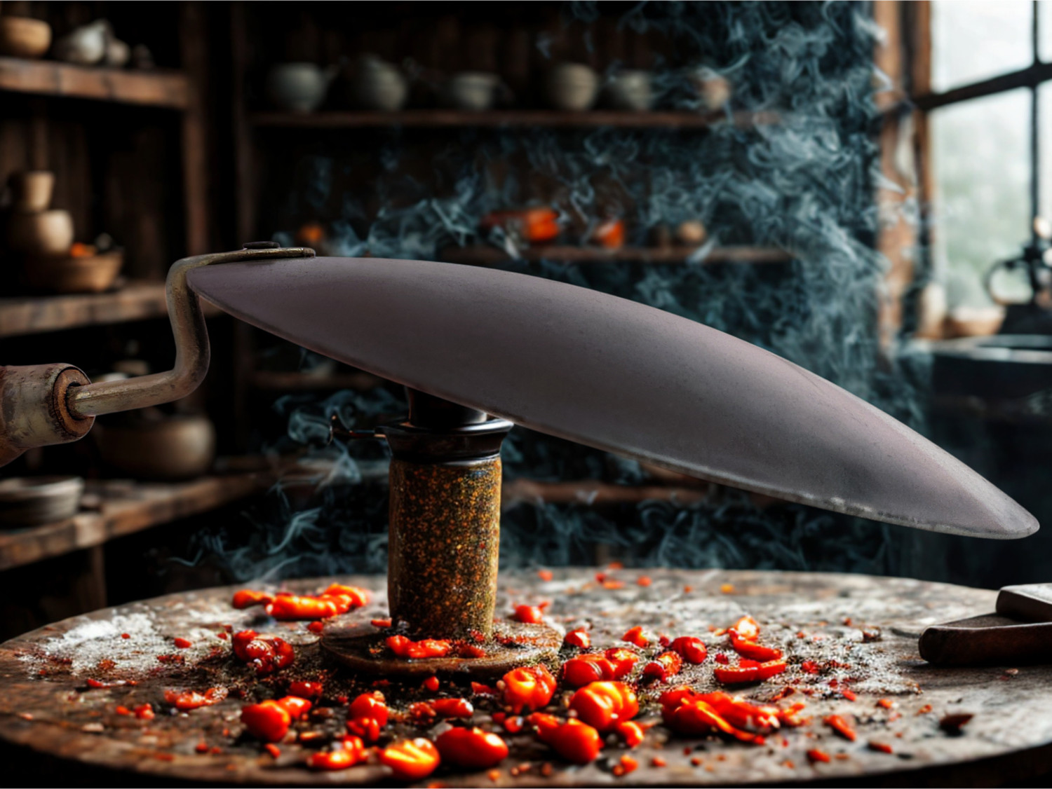 Image of Anil Bartan Wale Pure Iron Tawa with Wooden Handle | Non-Toxic, No Chemical Layers| Lite, 1KG Tawa 24 cm diameter