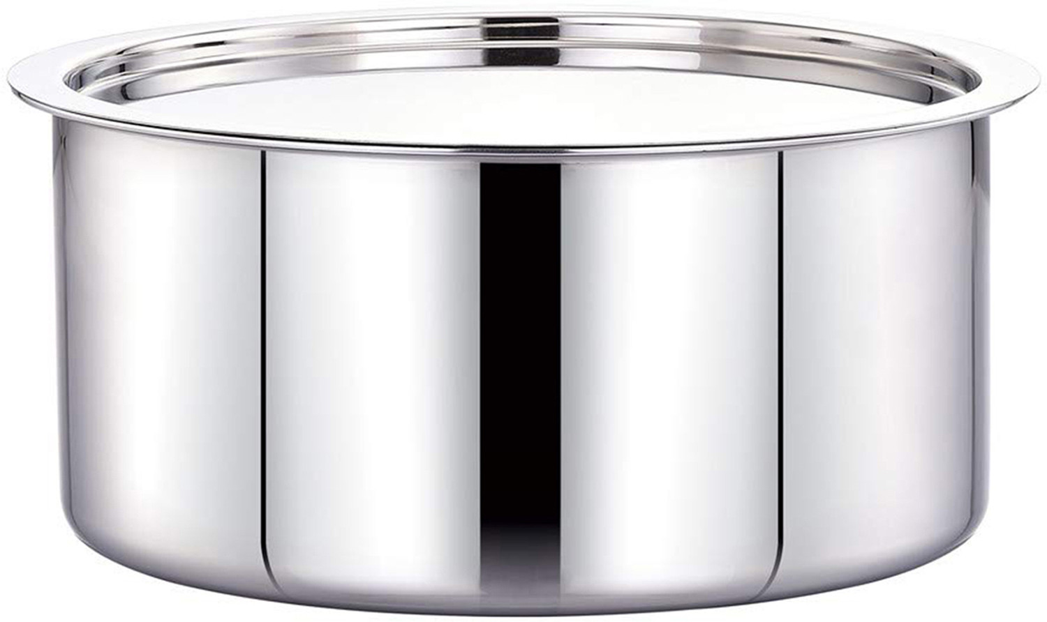 Image of Maxima Triply Stainless steel tope with lid Tope /Bhagona /Patila with Lid 4.2 L capacity 22 cm diameter