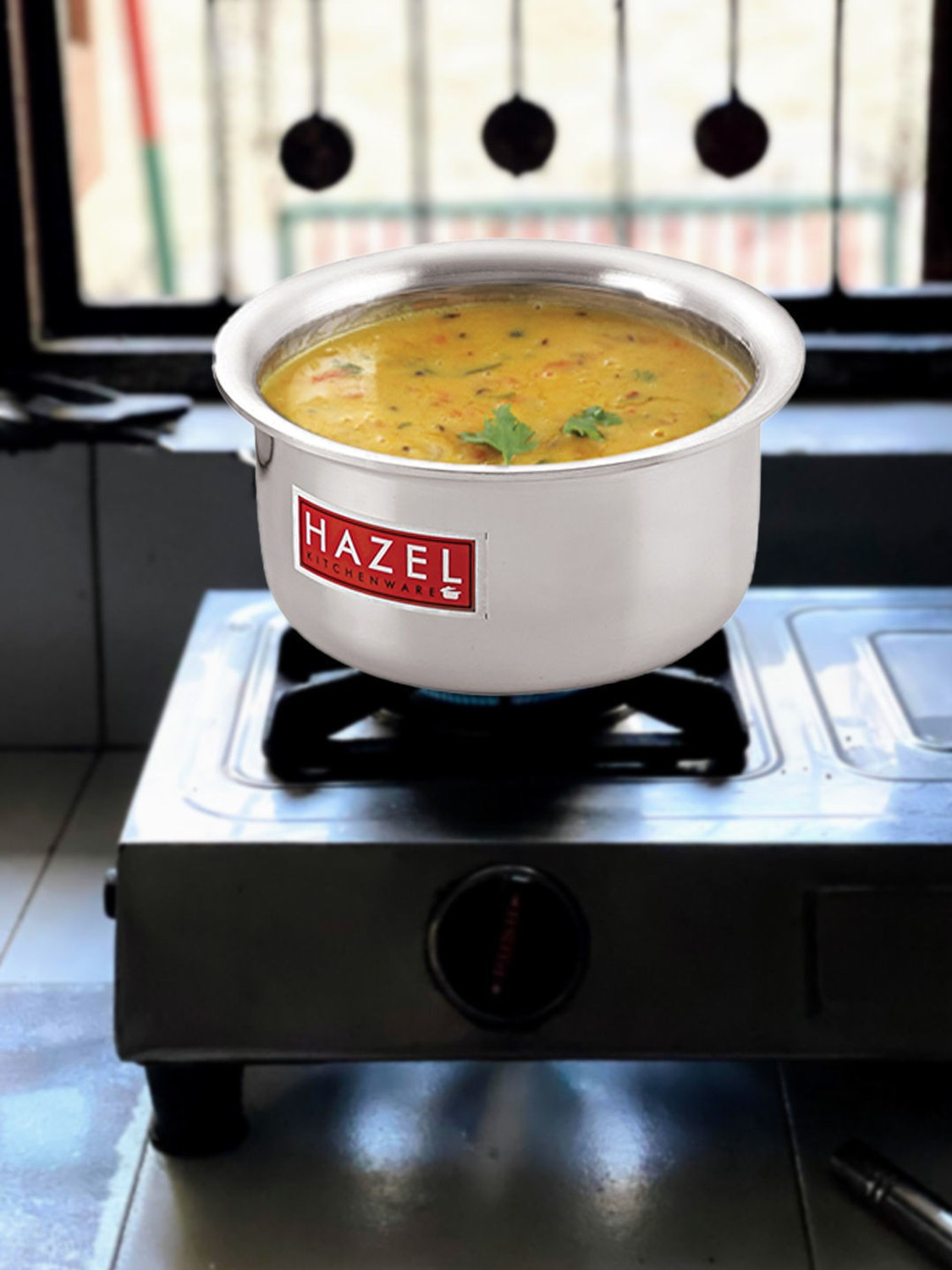 Image of HAZEL Aluminium Tope with Lid Kitchen Utensils for Cooking Combo of Tope with Lid Tope /Bhagona /Patila Set with Lid 3.5 L capacity 20.6 cm diameter