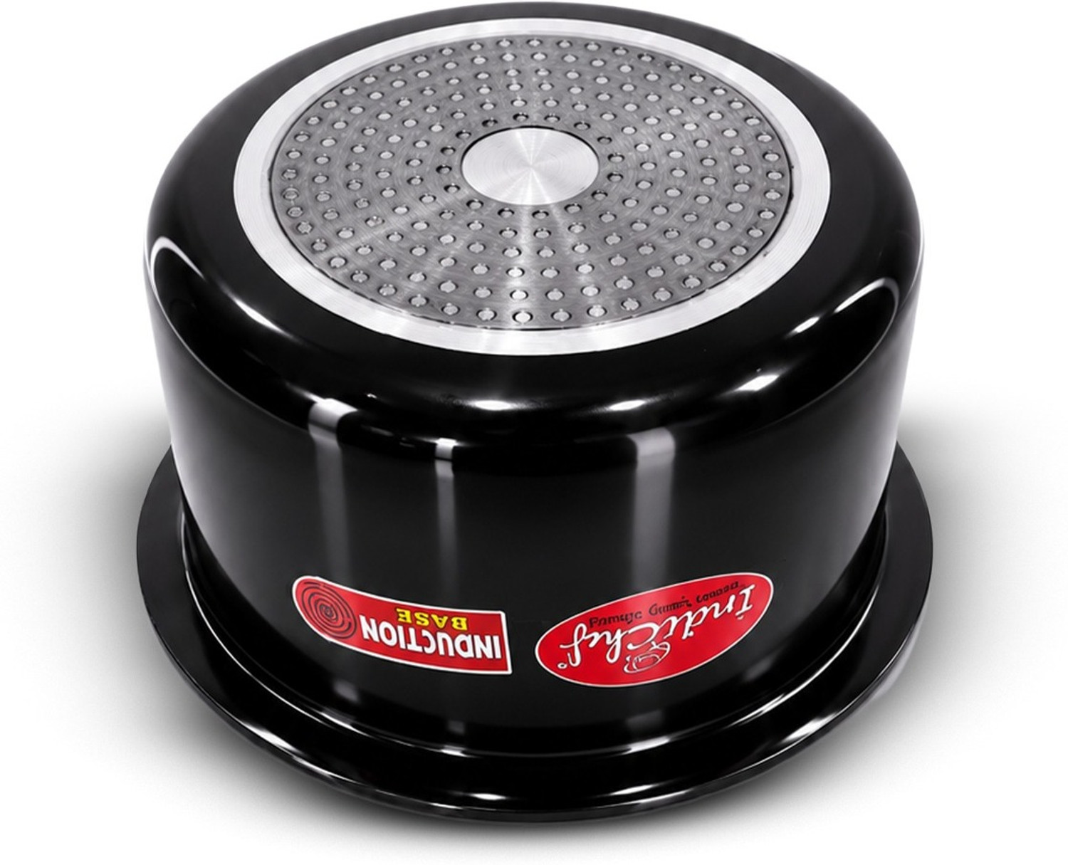 Image of IndiChef IC-Hard Anodised Top-4.7L /22cm Tope /Bhagona /Patila 4.7 L capacity 22 cm diameter