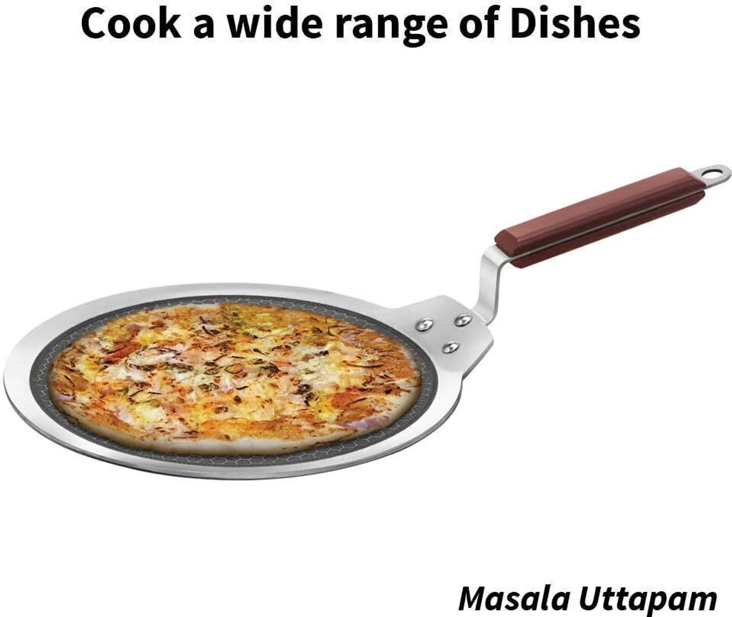 Image of Hawkins Honeycomb Nonstick Dosa Tawa - Triply Tawa 28 cm diameter