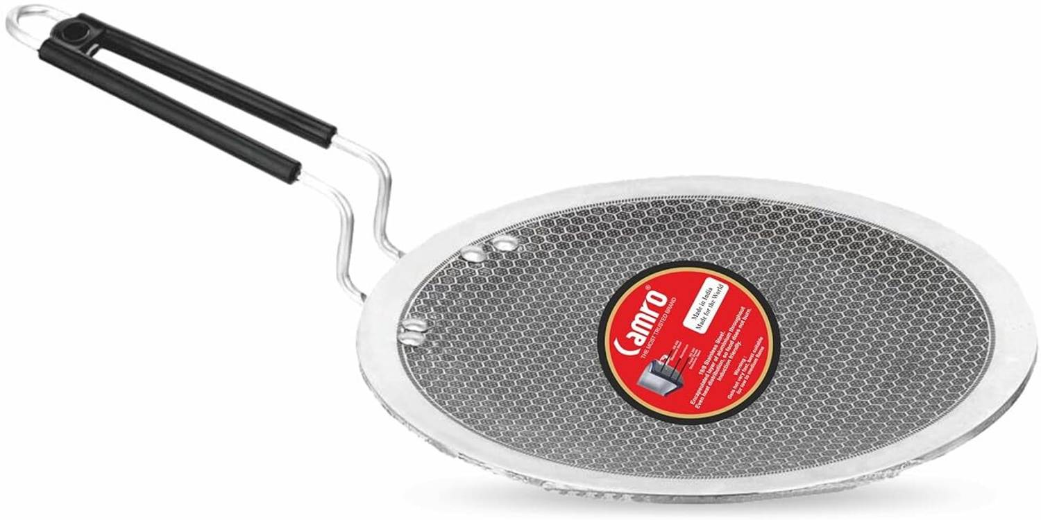Camro TRIPLY Honeycomb Dosa TAWA with BAKELITE Handle Tawa 28 cm diameter