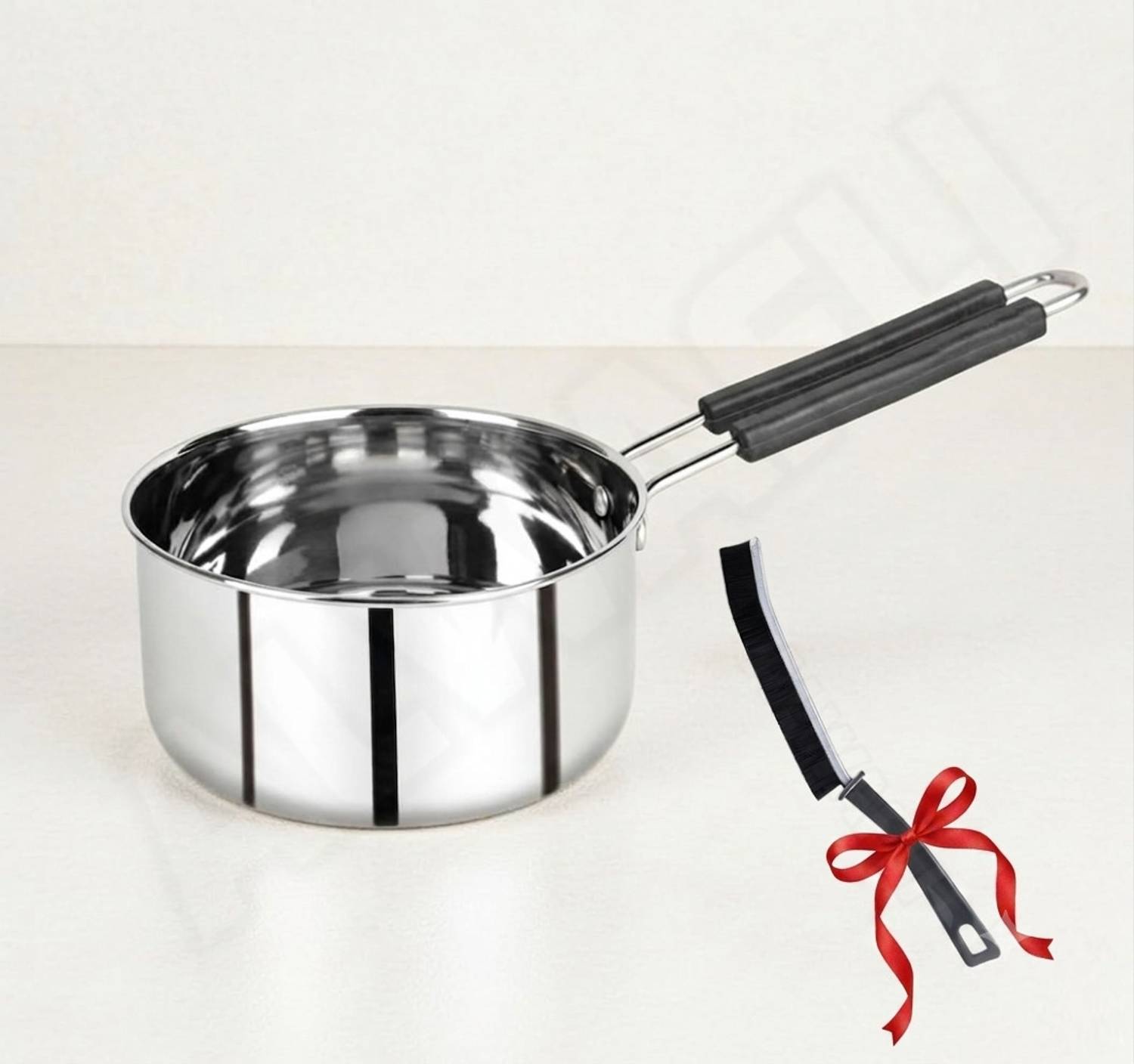 ALWAFLI Steel Sauce Pot with Handle Tea/Milk/Coffee Pan/Tapeli/Patila Sauce Pan 15 cm diameter 1 L capacity