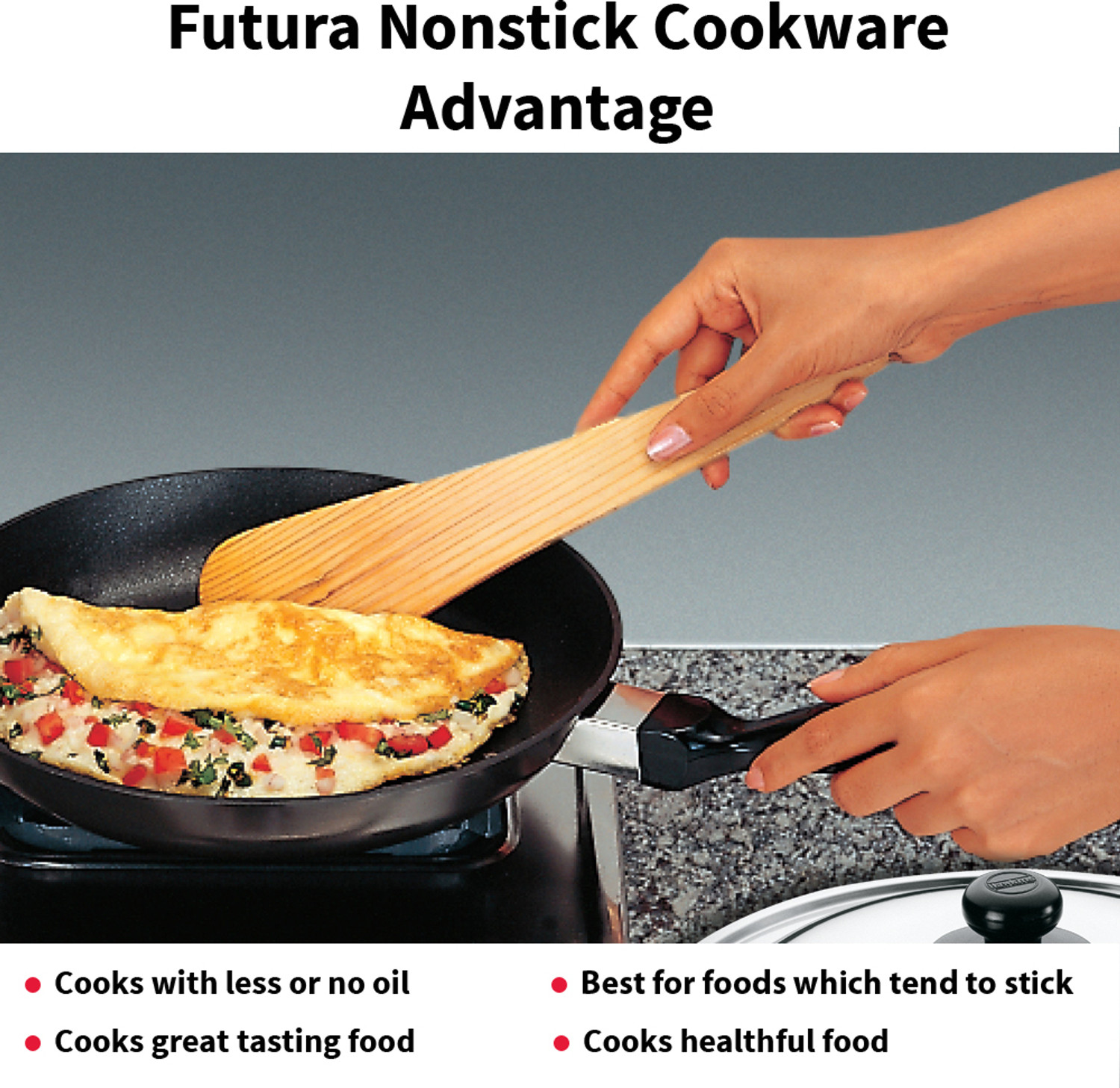 Image of Hawkins Futura 20cm Frying Pan with Lid, Black (NF20S) Fry Pan 20 cm diameter with Lid 1 L capacity (Aluminium, Non-stick)