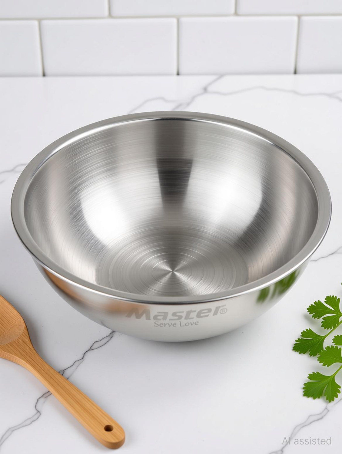 Image of Master Trivana Triply Stainless Steel Tasla 3 L capacity 24 cm diameter