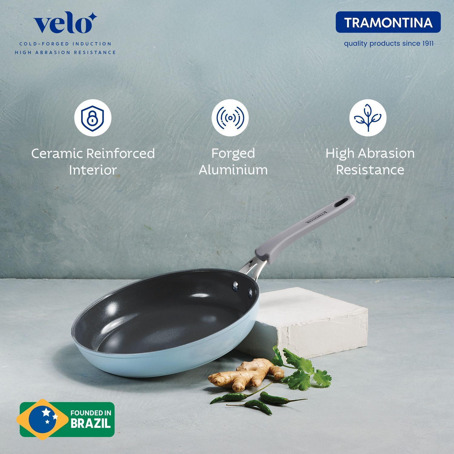 Image of Tramontina Velo Forged Sea Fry Pan 24 cm diameter 0 L capacity