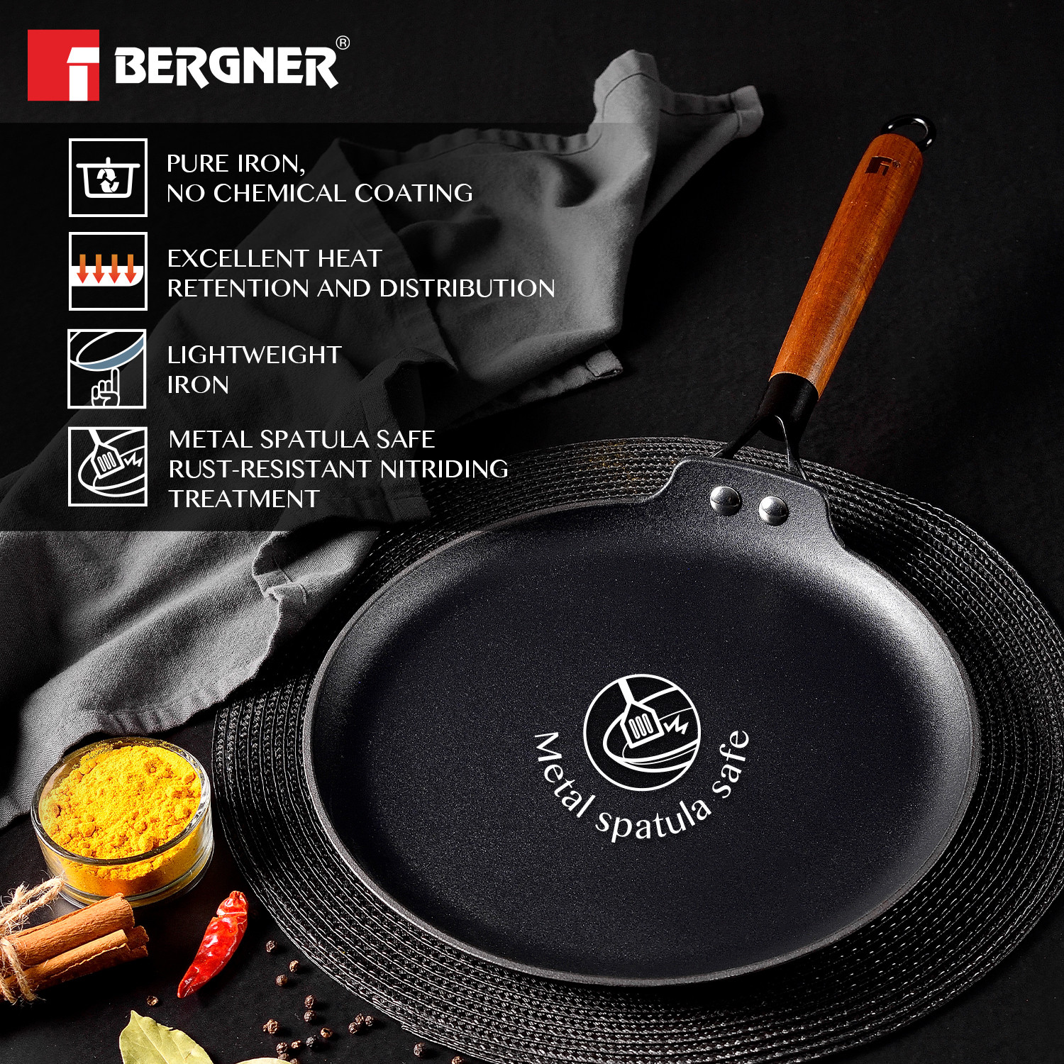 Image of BERGNER Tawa 31 cm diameter