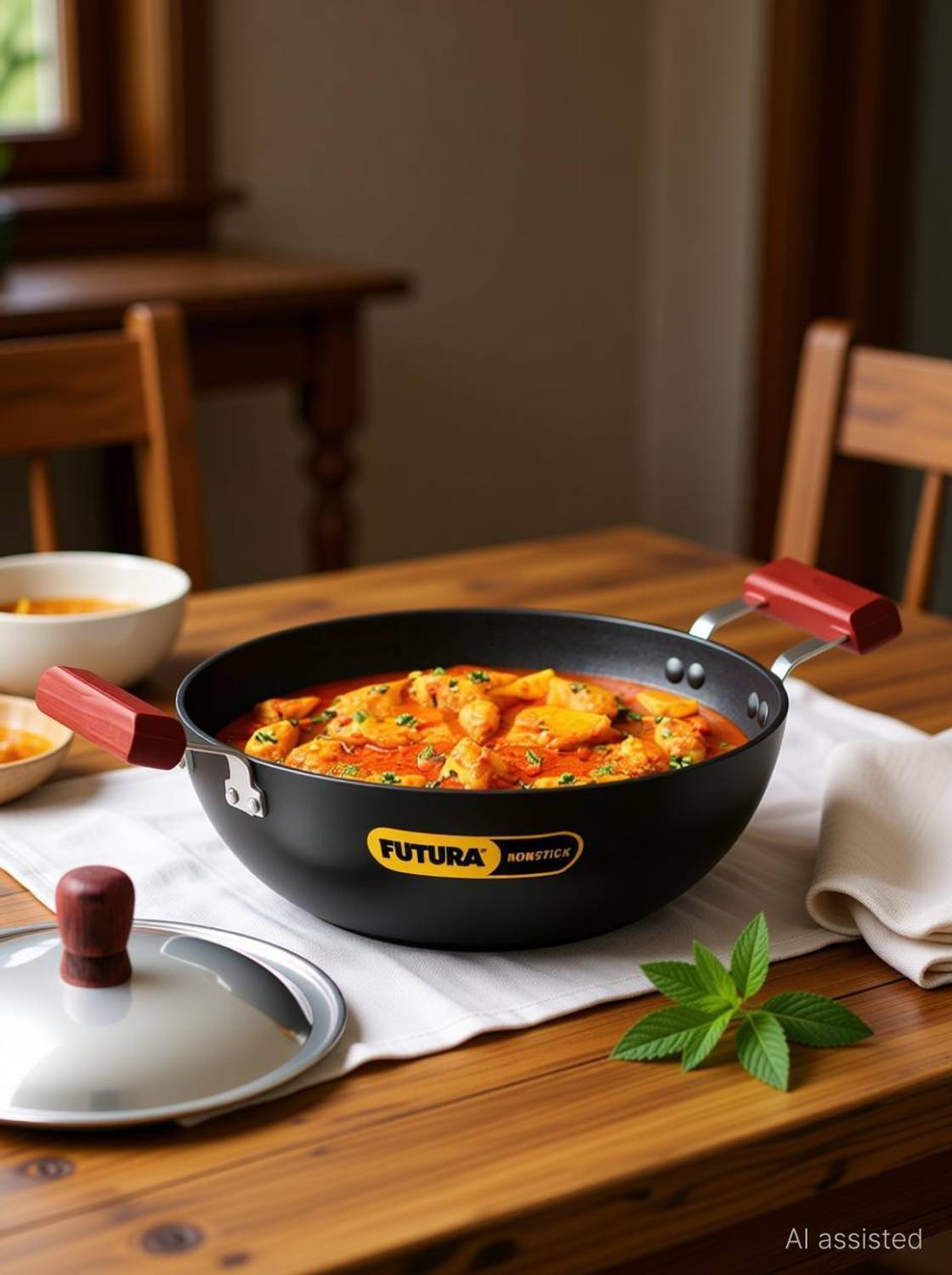 Hawkins Deep-Fry Pan (INK35S) Kadhai 26.85 cm diameter with Lid 3.5 L capacity