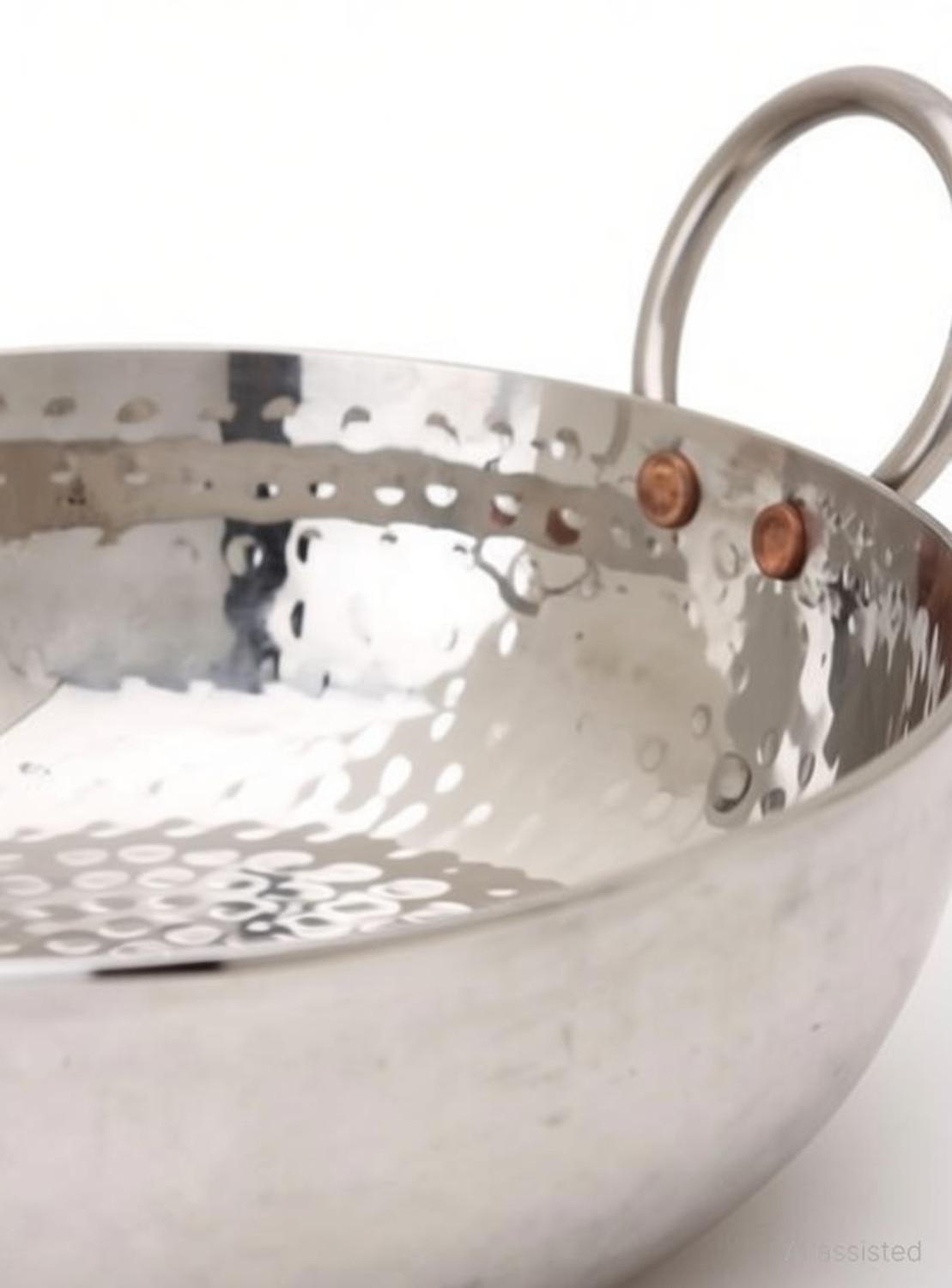 Image of KARMBHUMI KB-12 Kadhai 32 cm diameter 3 L capacity (Stainless Steel)