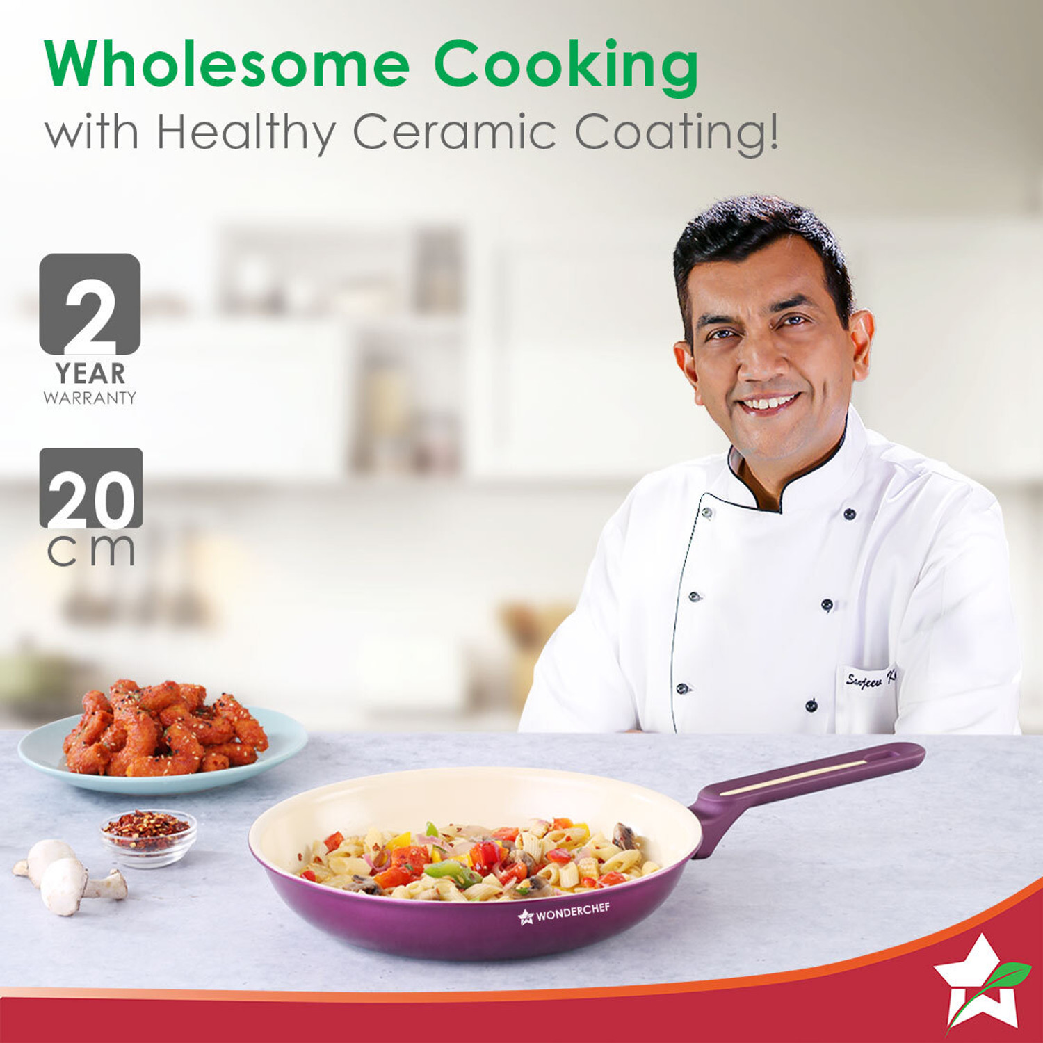 Image of WONDERCHEF Bellagio Fry Pan 20 cm diameter 1.1 L capacity