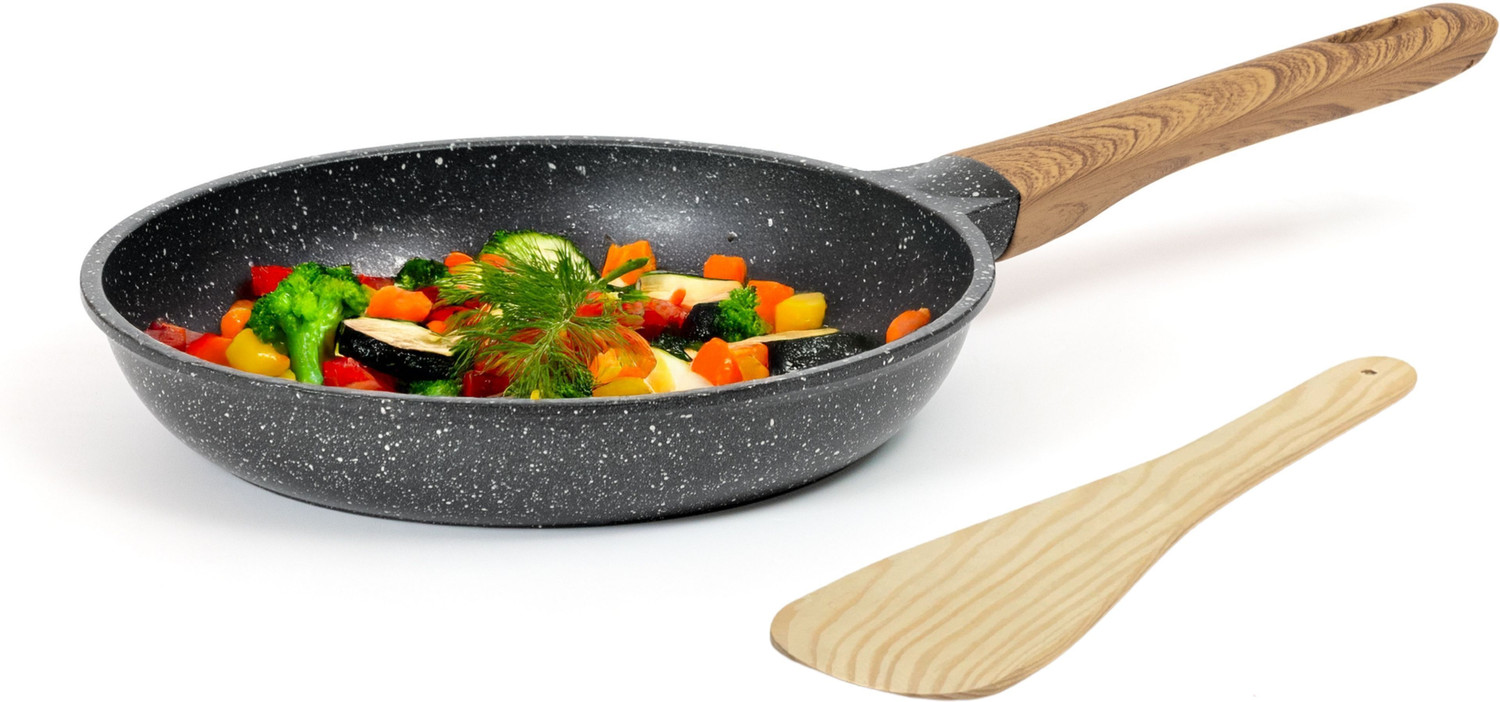 Image of Kreme CeraStone Granite Fry Pan 24 cm diameter 1.7 L capacity (Aluminium, Non-stick, Induction Bottom)