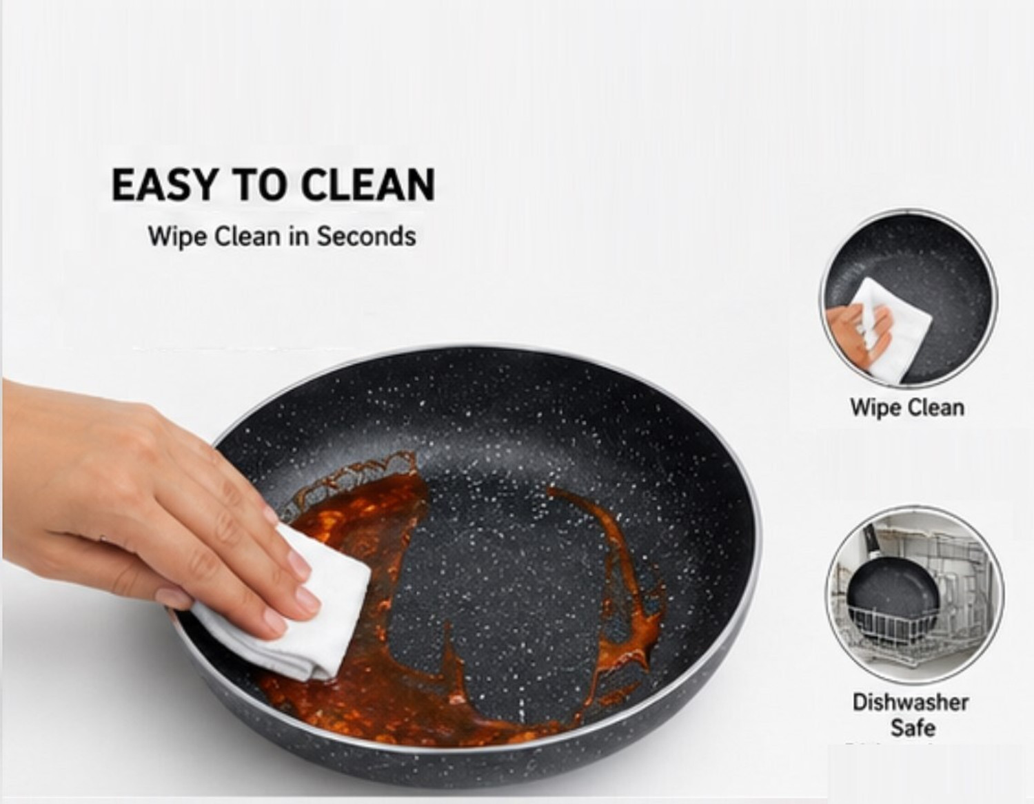 Image of Classic Essentials Craft Non Stick Cookware Fry Pan 24 cm diameter 1.7 L capacity