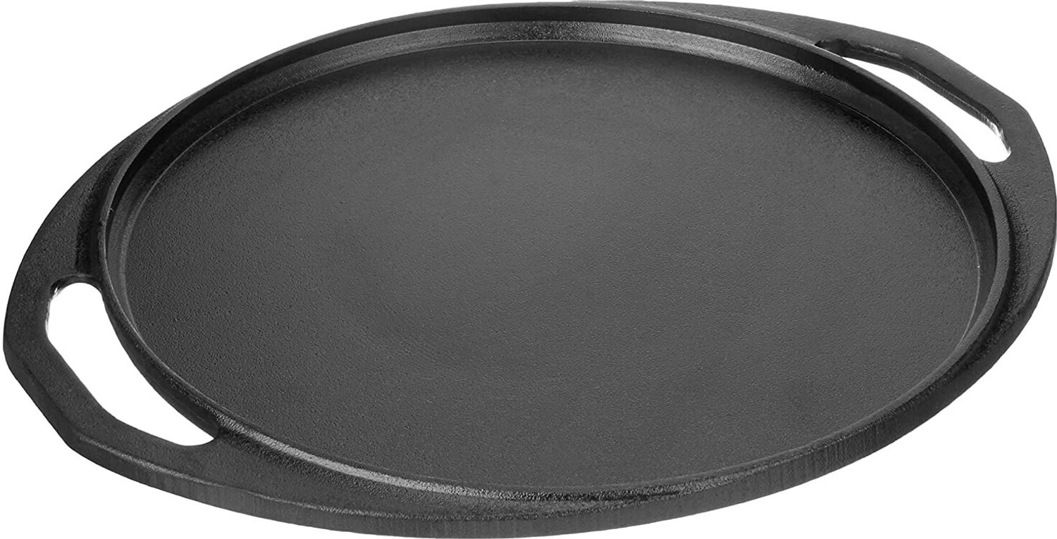 Image of EUGOR Pre Seasoned Cast Iron 11 Inches / 280MM Dosa Tawa Seasoned Tawa 27.94 cm diameter