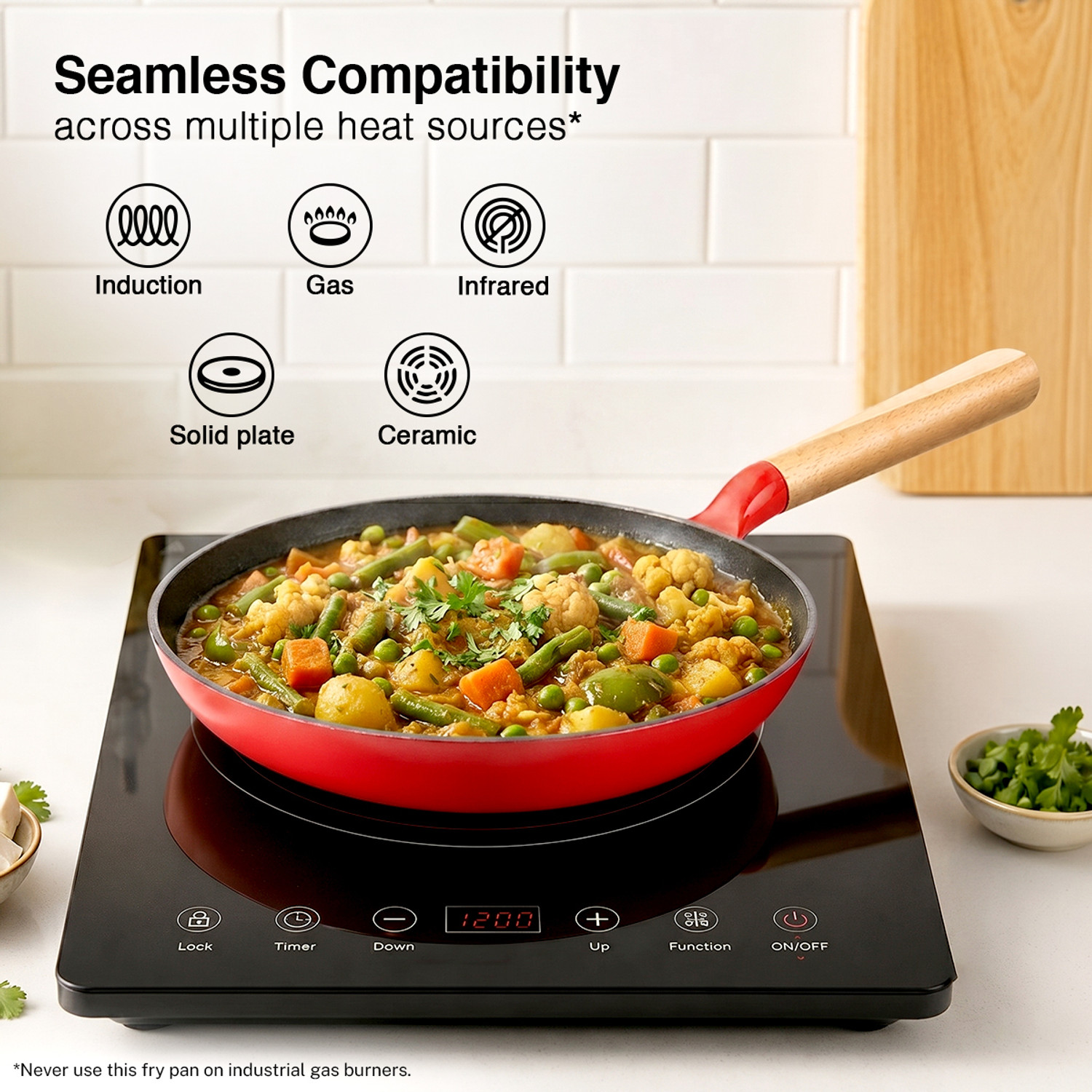 Image of Prestige Castlite Enamel Coated | High Heat Retention | Rust Proof | Stay-Cool Handle Fry Pan 24 cm diameter 1.4 L capacity
