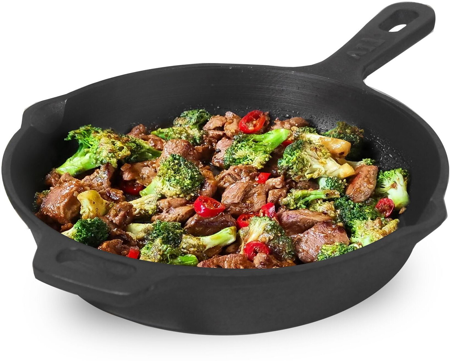 Image of The Indus Valley Pre-Seasoned Super Smooth Cast Iron Skillet - 8 inch Fry Pan 20.3 cm diameter 1.3 L capacity