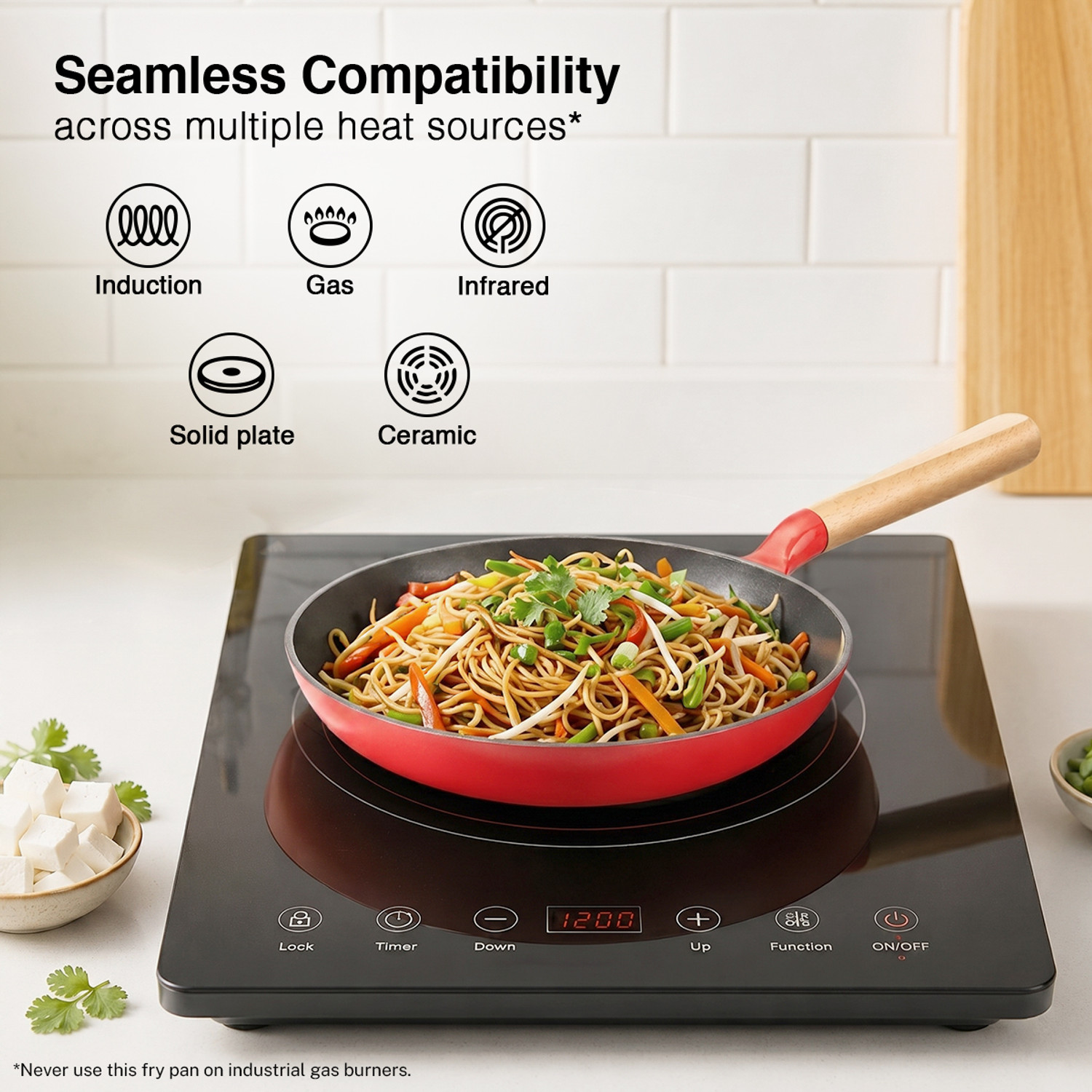 Image of Prestige Castlite Enamel Coated | High Heat Retention | Rust Proof | Stay-Cool Handle Fry Pan 20 cm diameter 0.8 L capacity